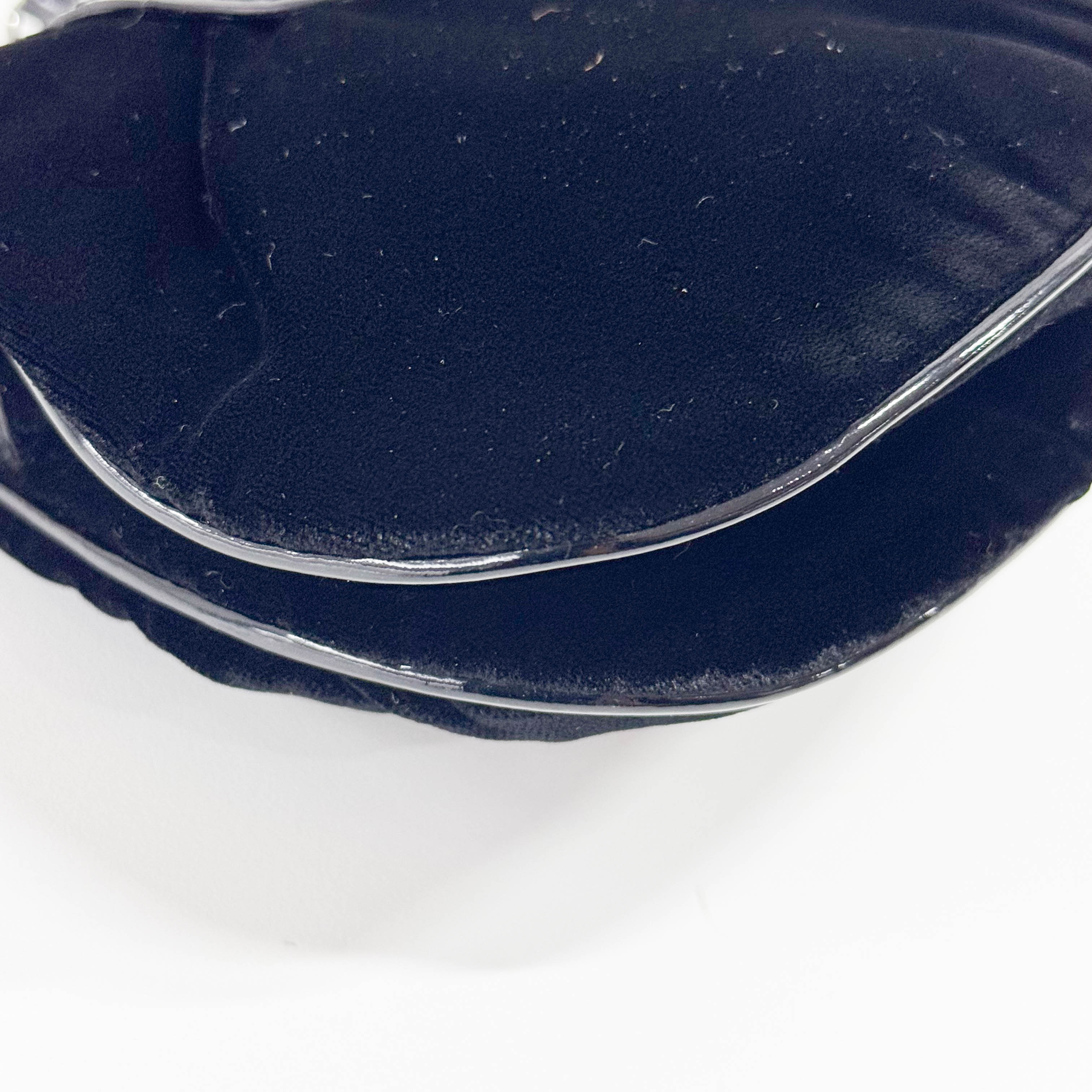 Mini Black Velvet Accessory Handbag