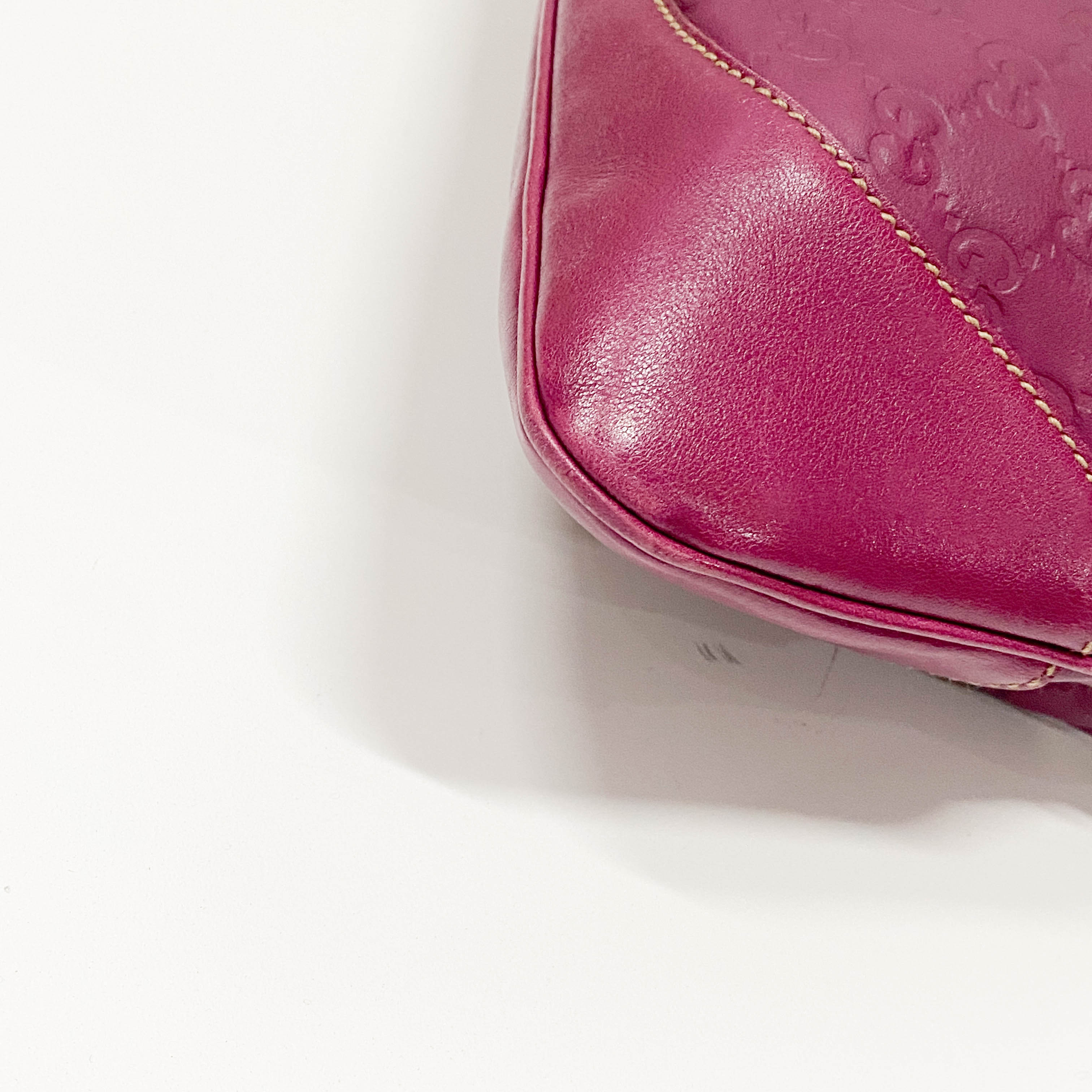 Guccissima Pink Leather Shoulder Bag