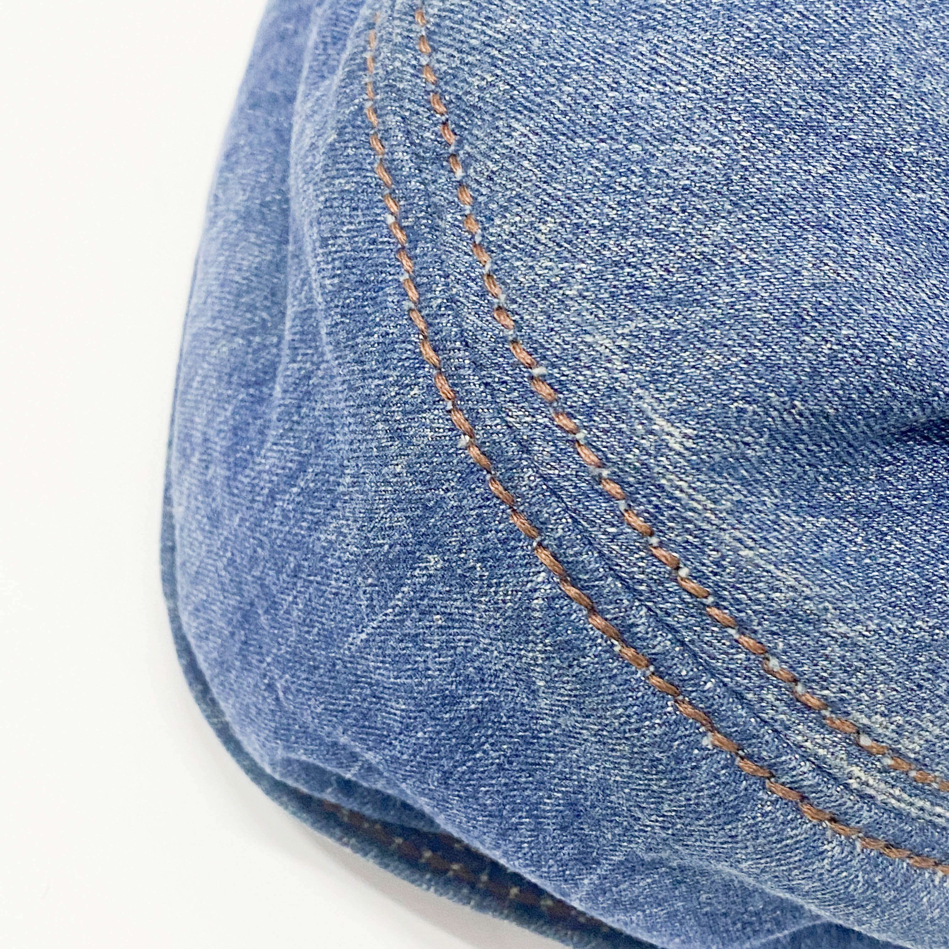 Blue Denim & Leopard Print Pony Hair Two Way Bag