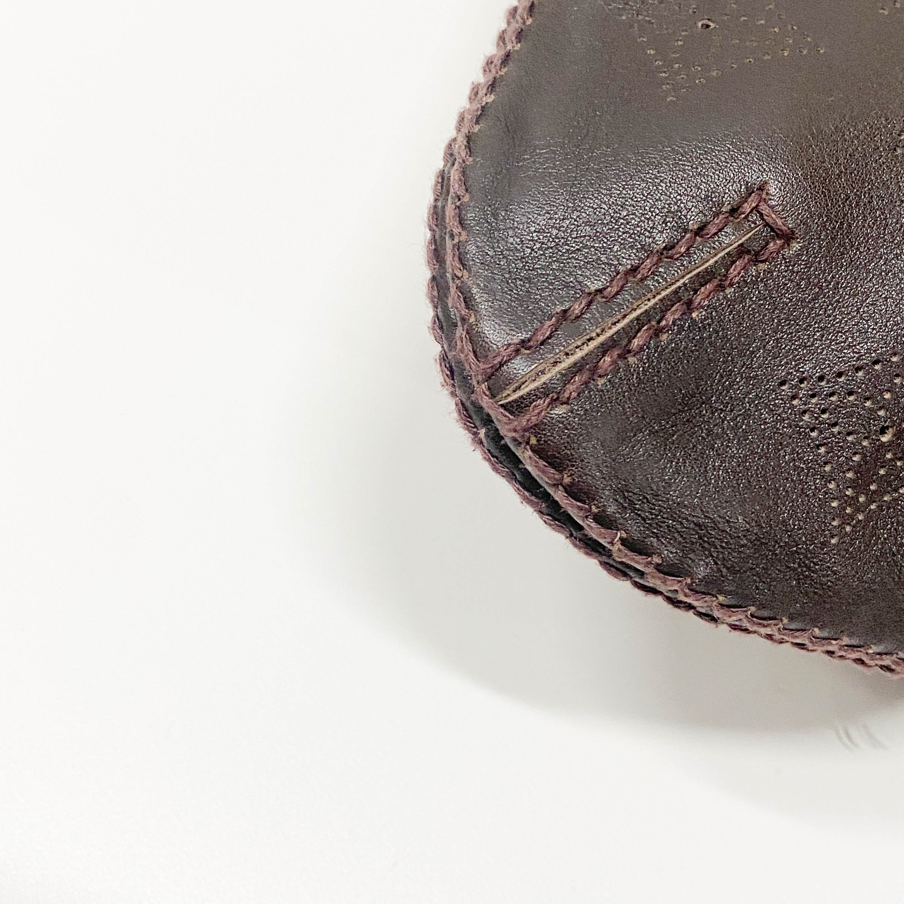 Vintage Brown Leather Pochette