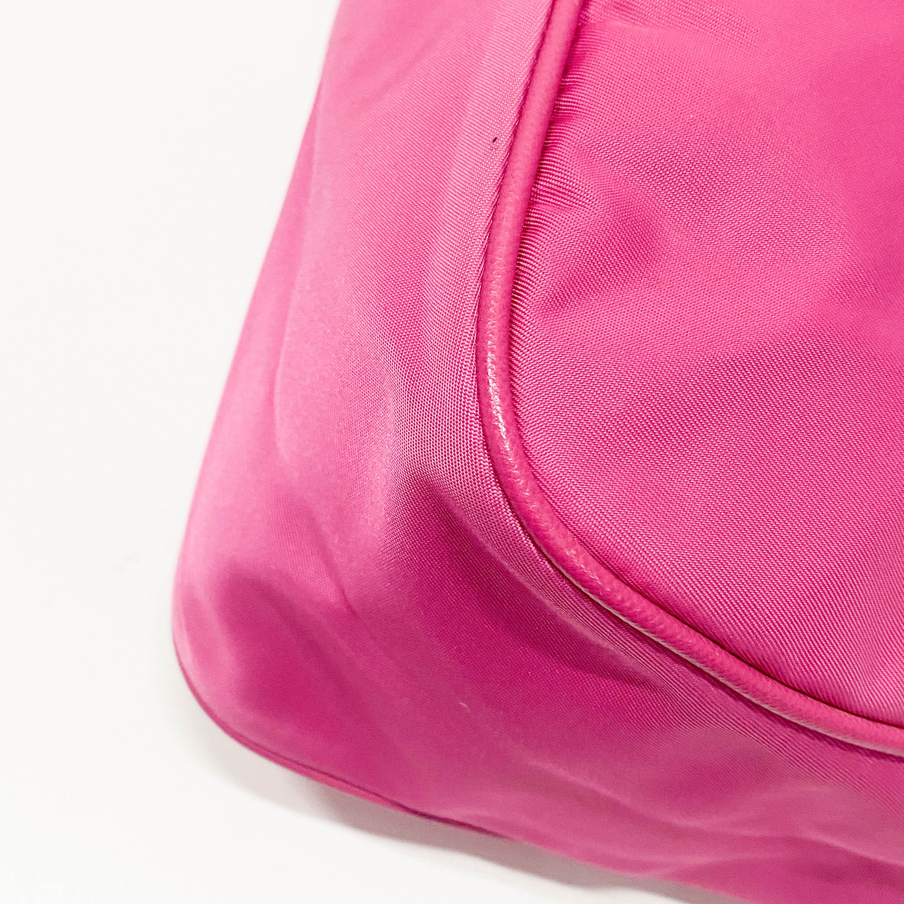 Vintage Pink Nylon Shoulder Bag