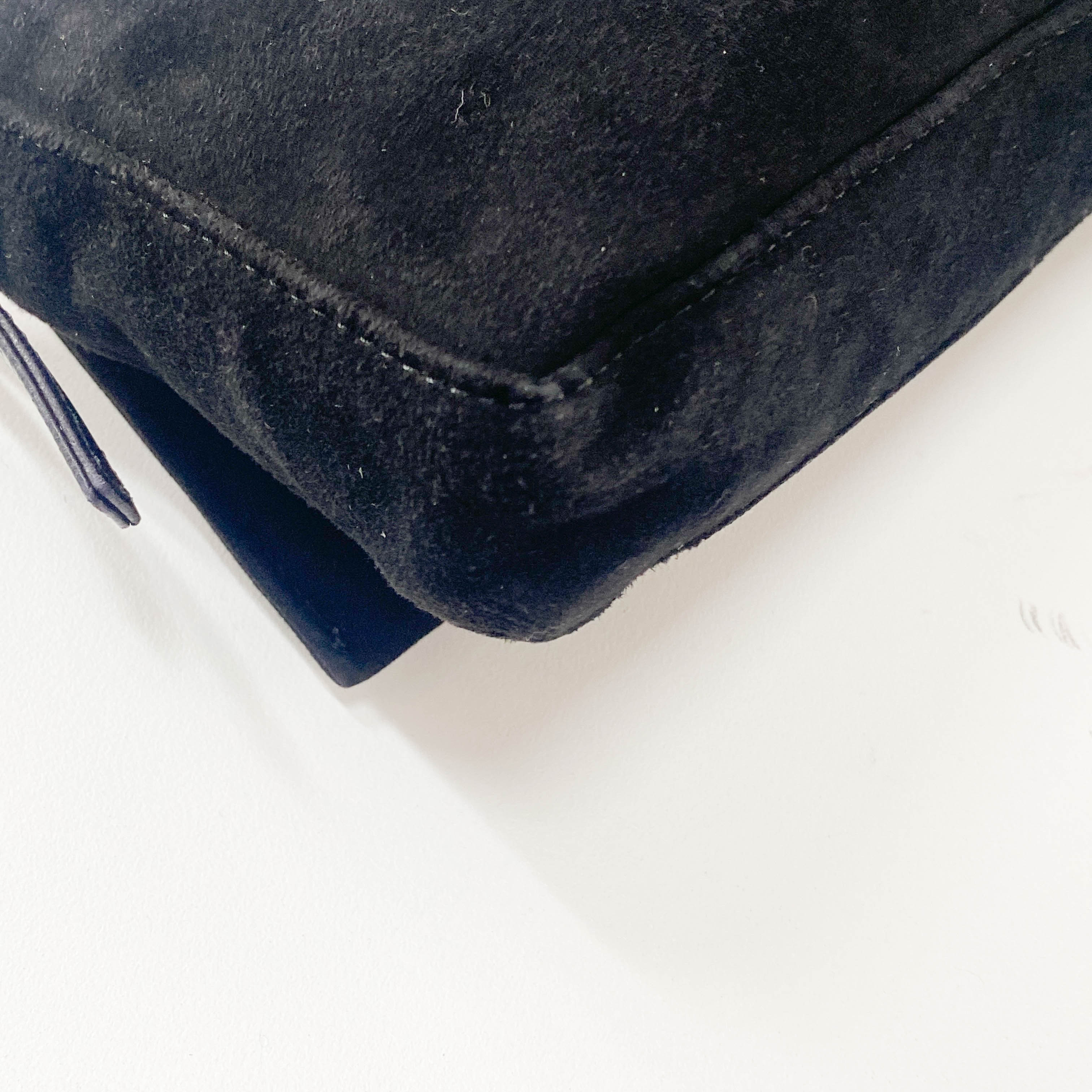 Black Suede Shoulder Bag