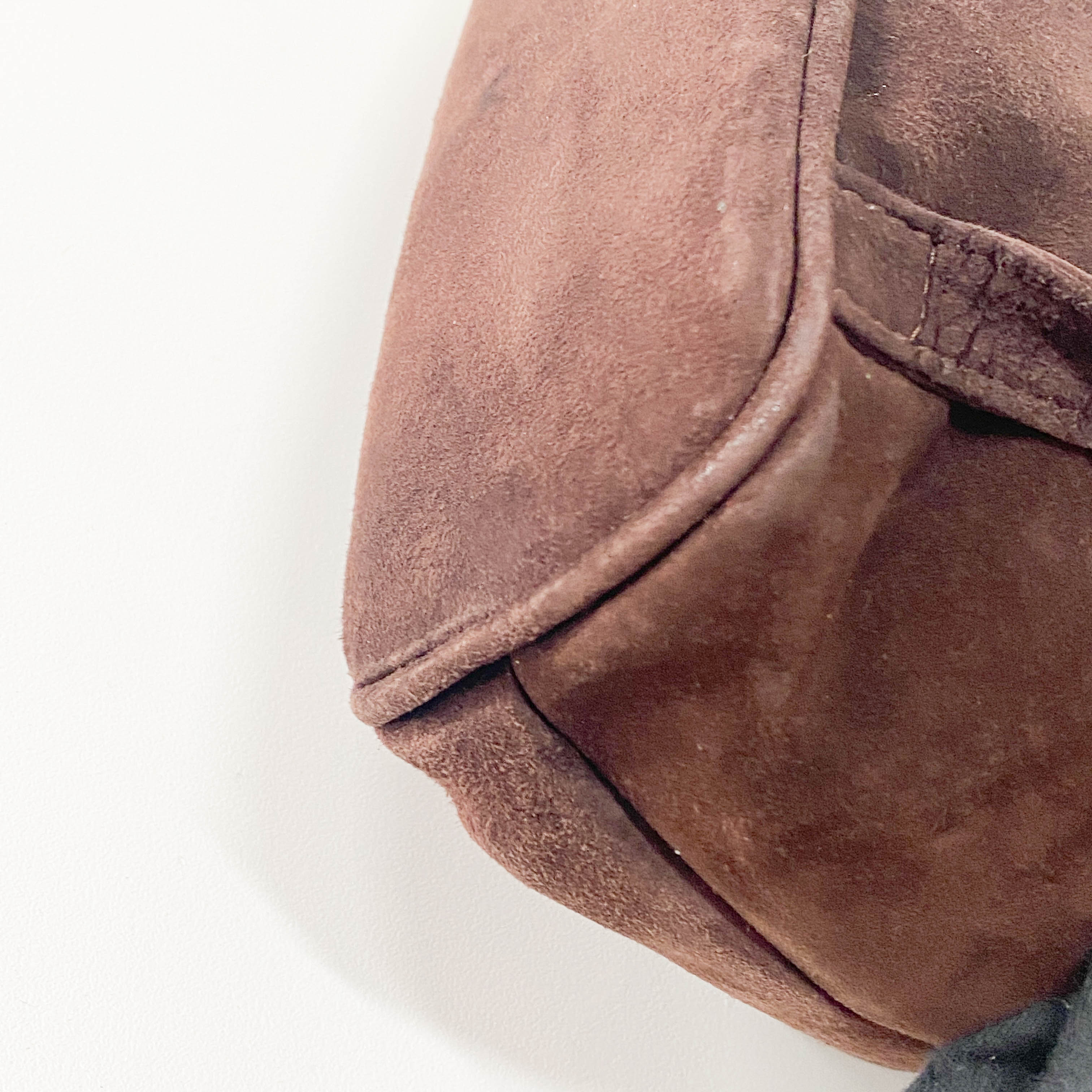 Brown Suede Backpack