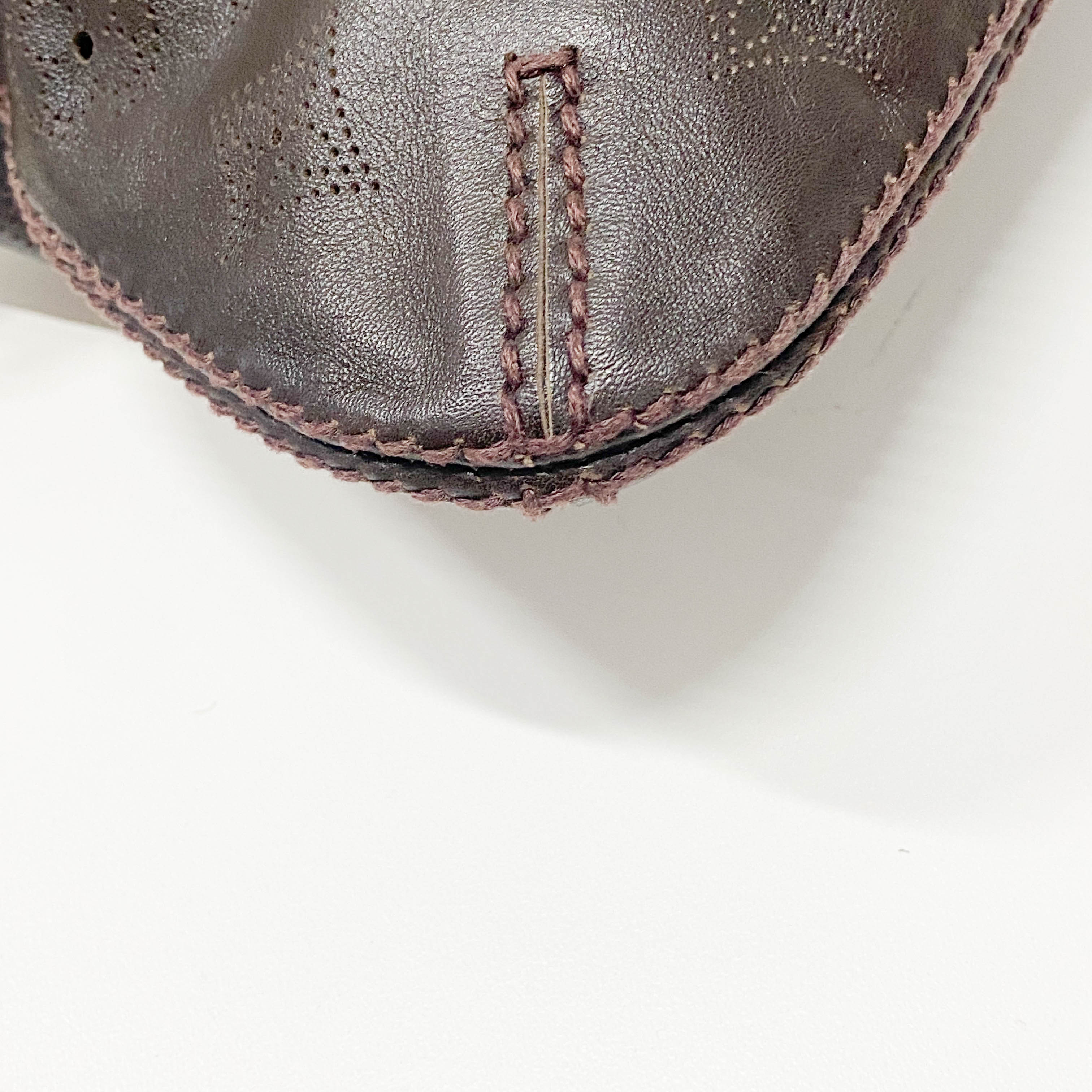 Vintage Brown Leather Pochette