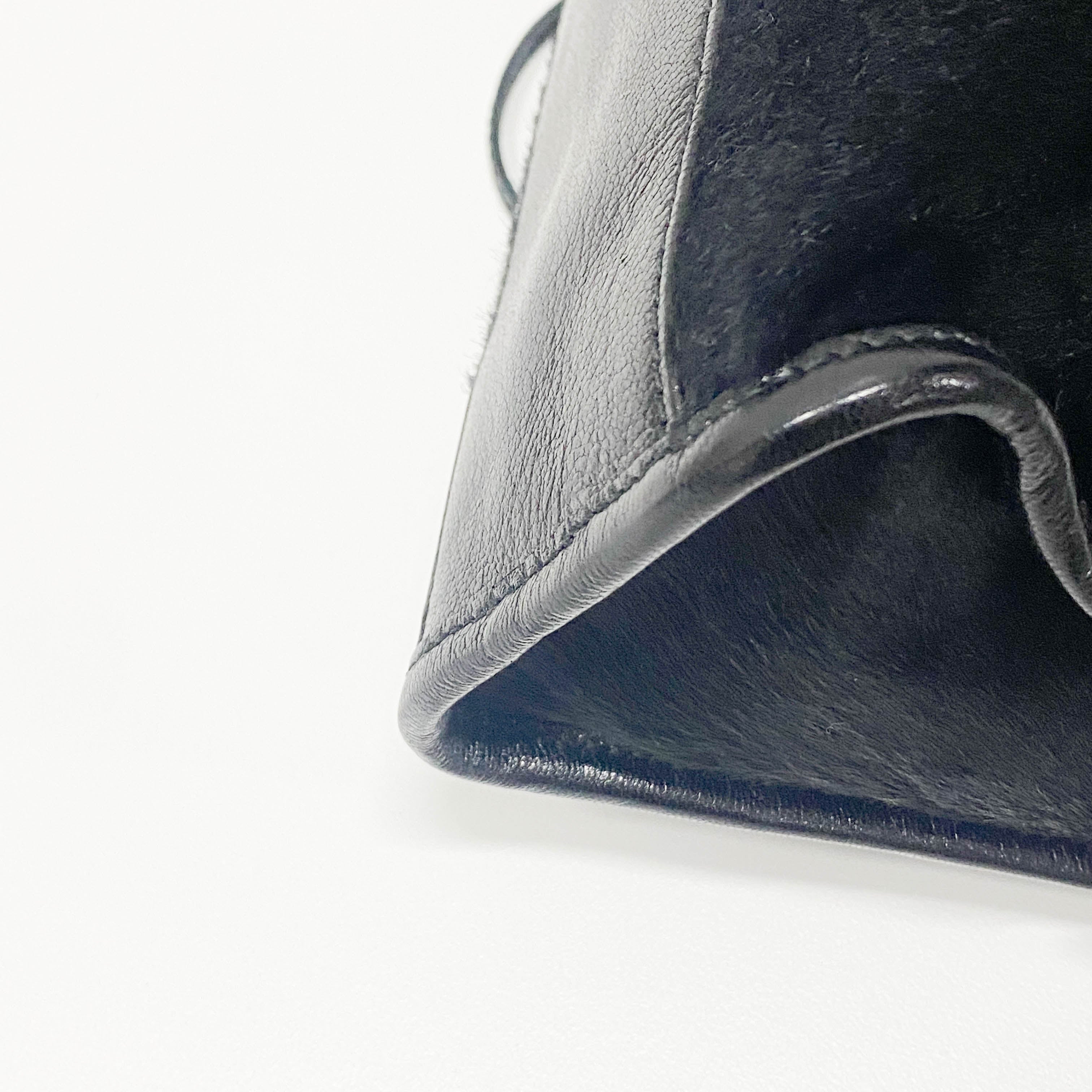 The City Mini Black Pony Hair & Leather Two Way Bag