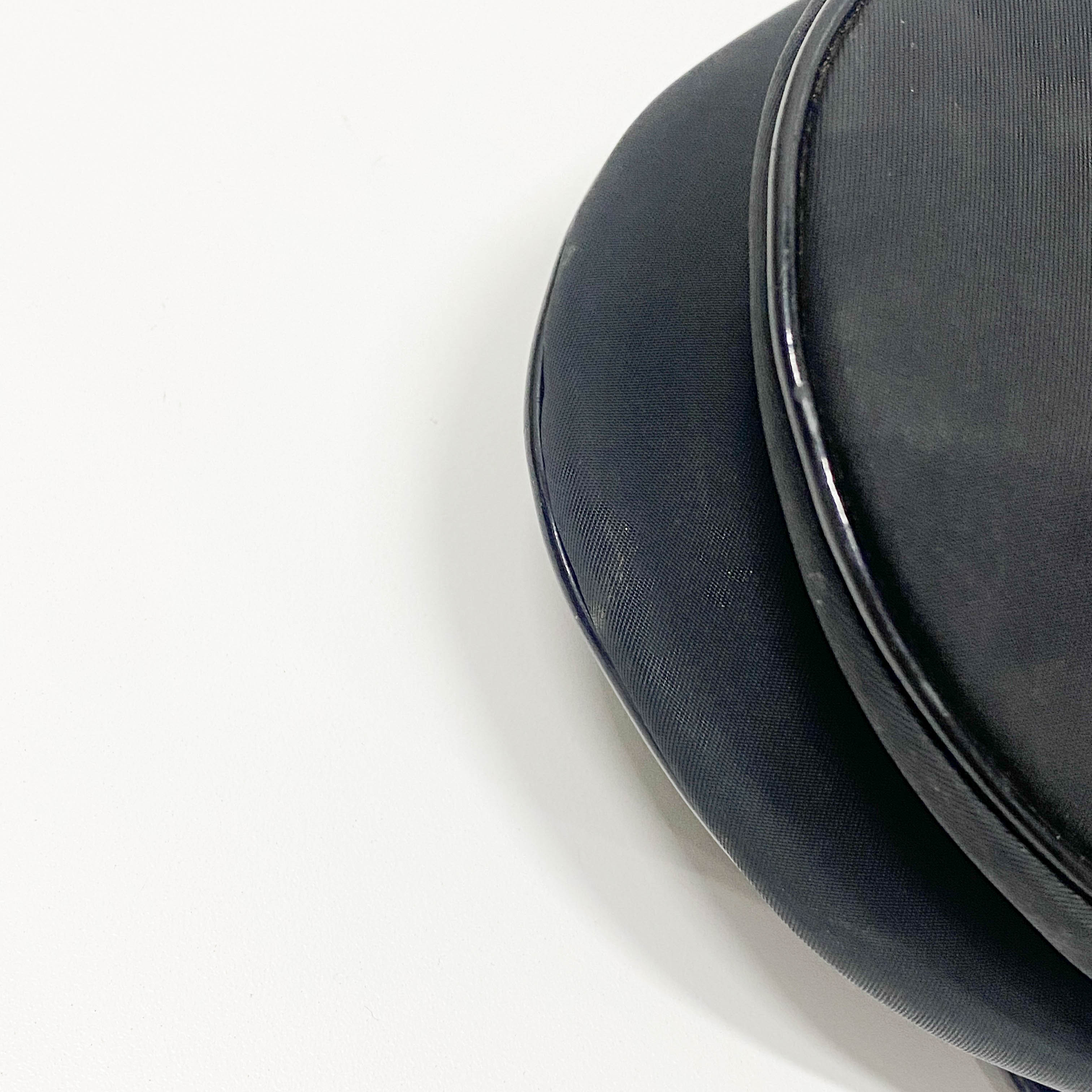 Saddle Black Nylon Shoulder Bag