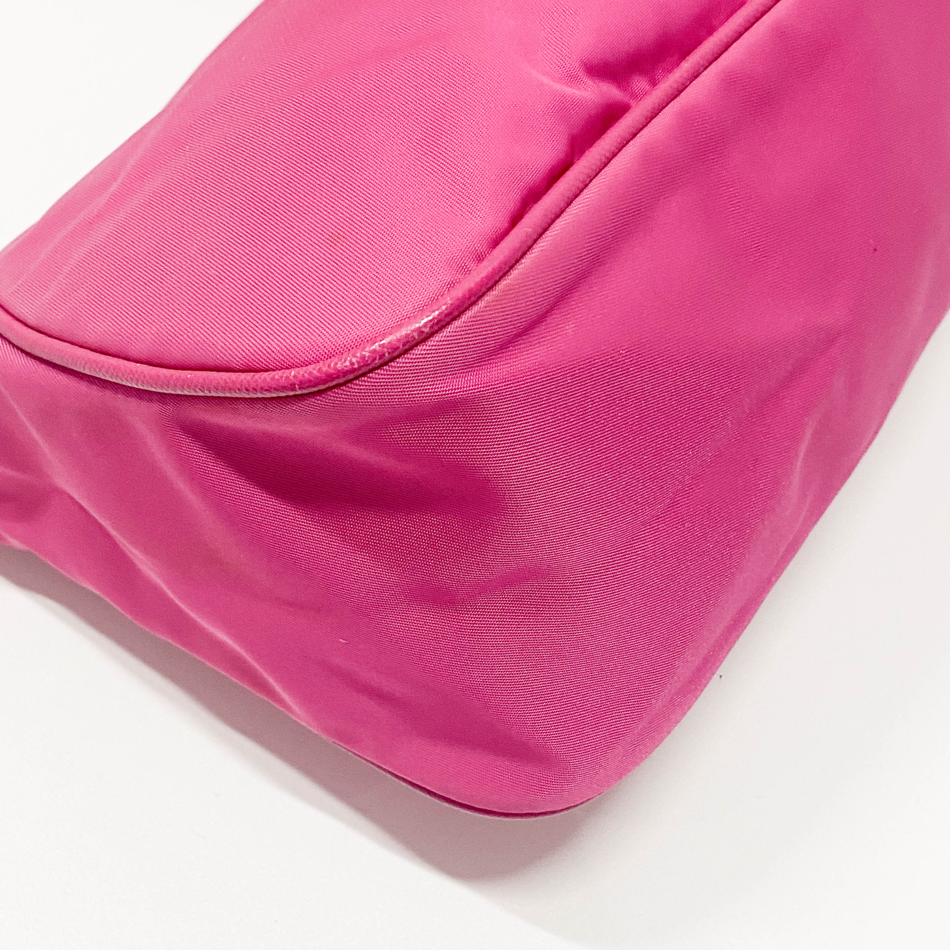 Vintage Pink Nylon Shoulder Bag