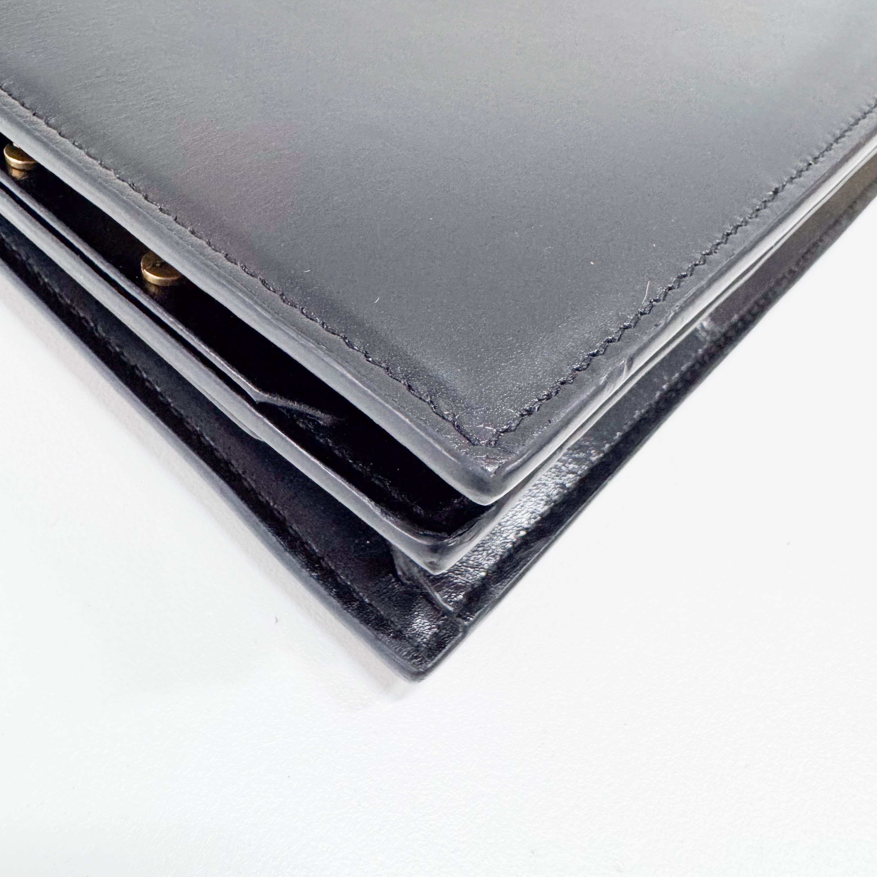 Cassandra Brown Jaguar Pony Hair Chain Shoulder Bag