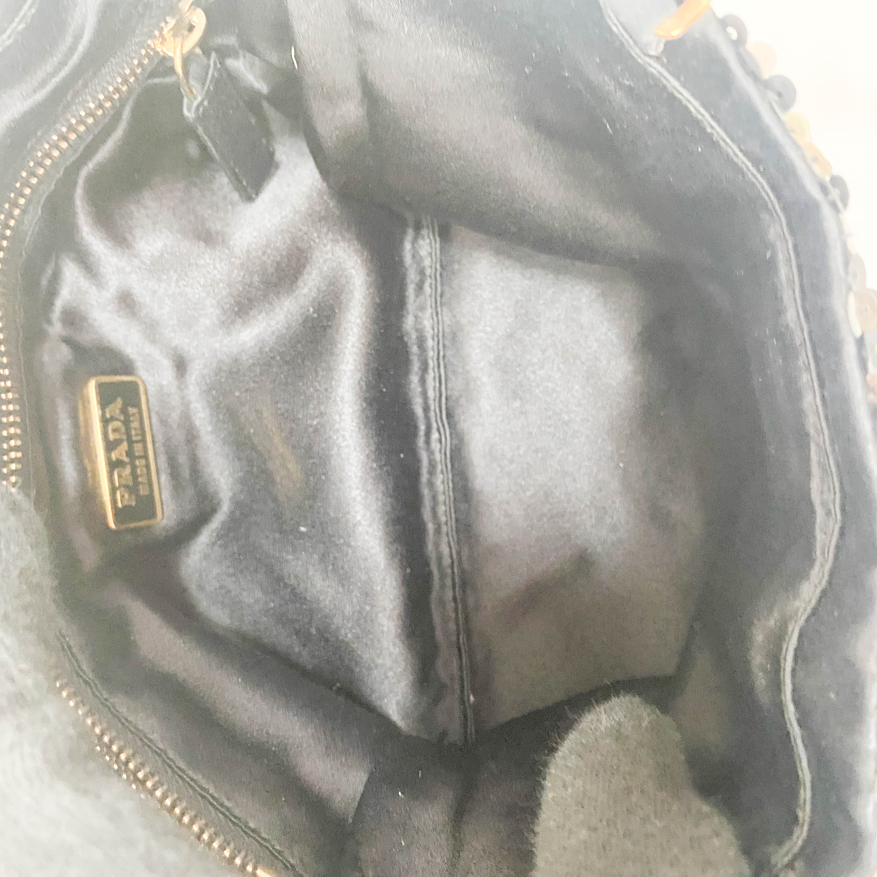 Black Sequin Handbag