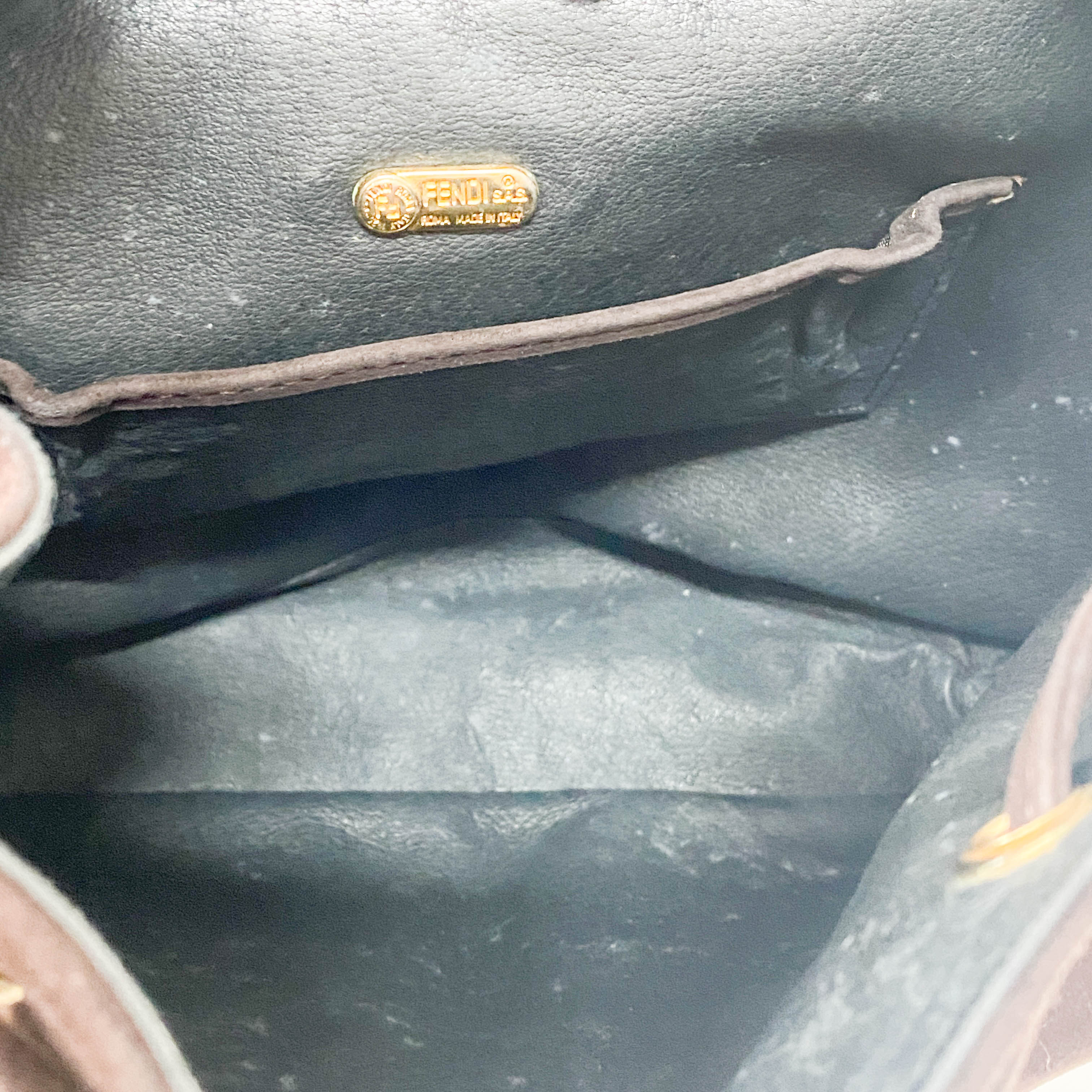 Brown Suede Backpack