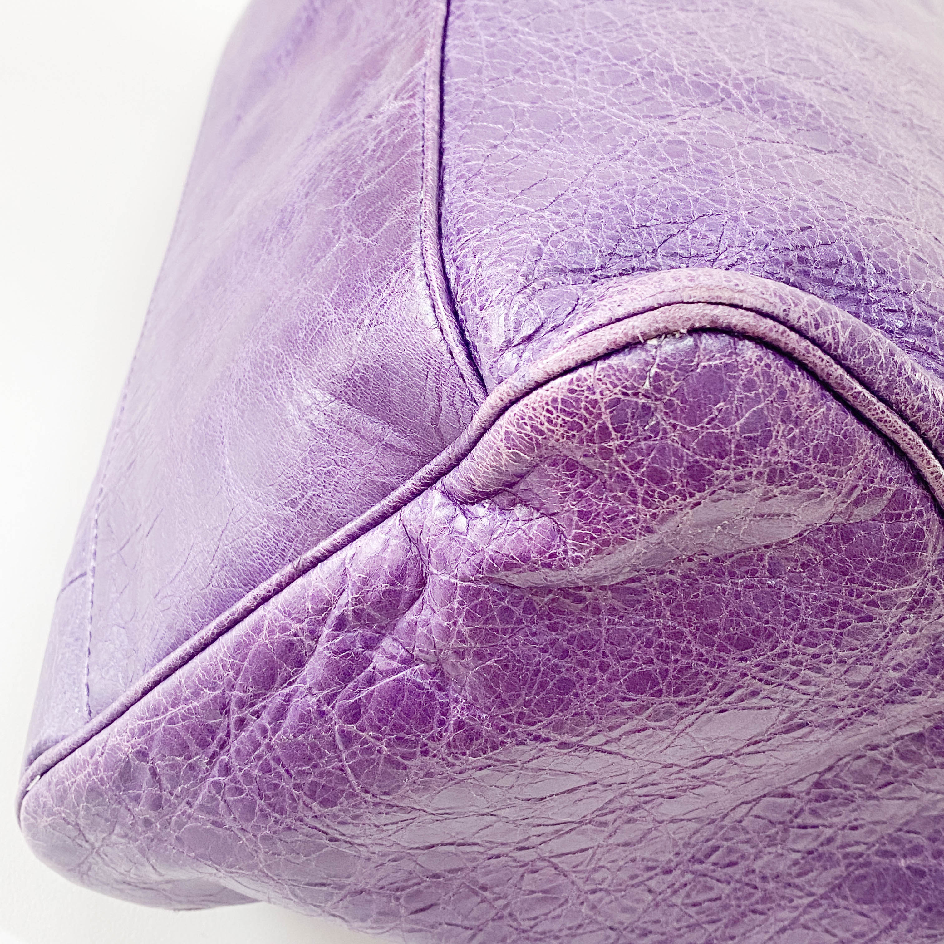 Velo Purple Leather Two Way Bag