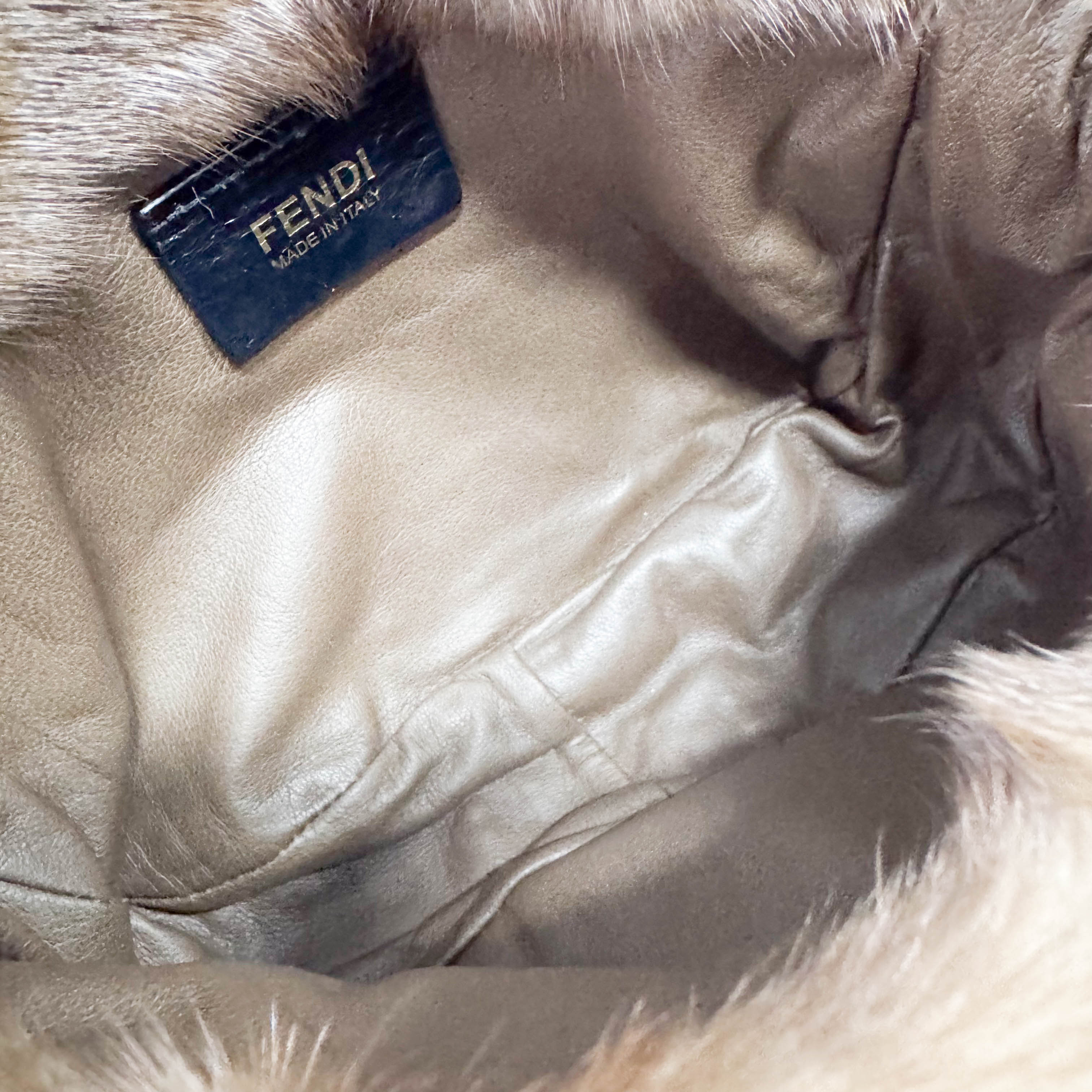 Small Brown Fur Shoulder Bag