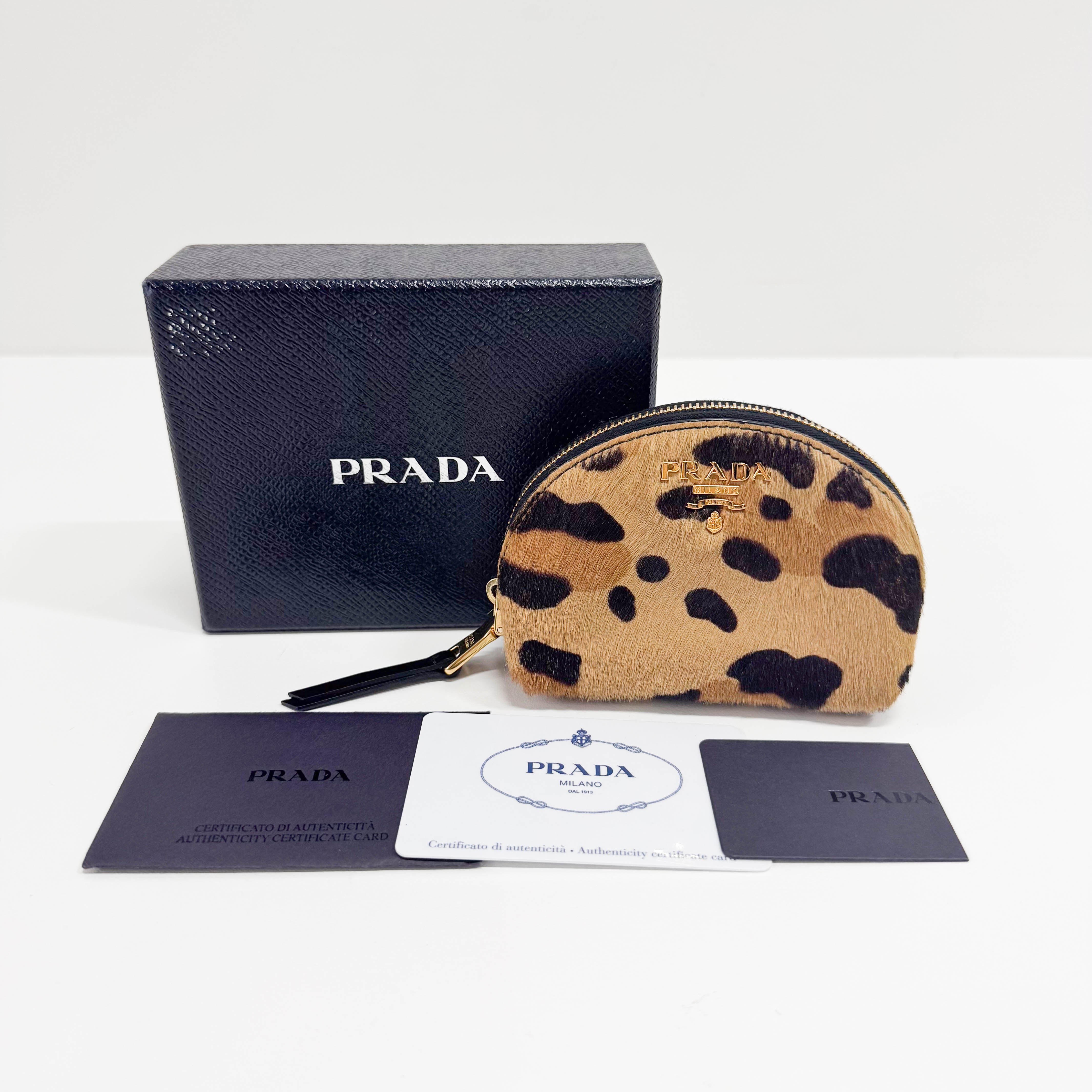 Mini Animal Print Pony Hair Pouch Accessory