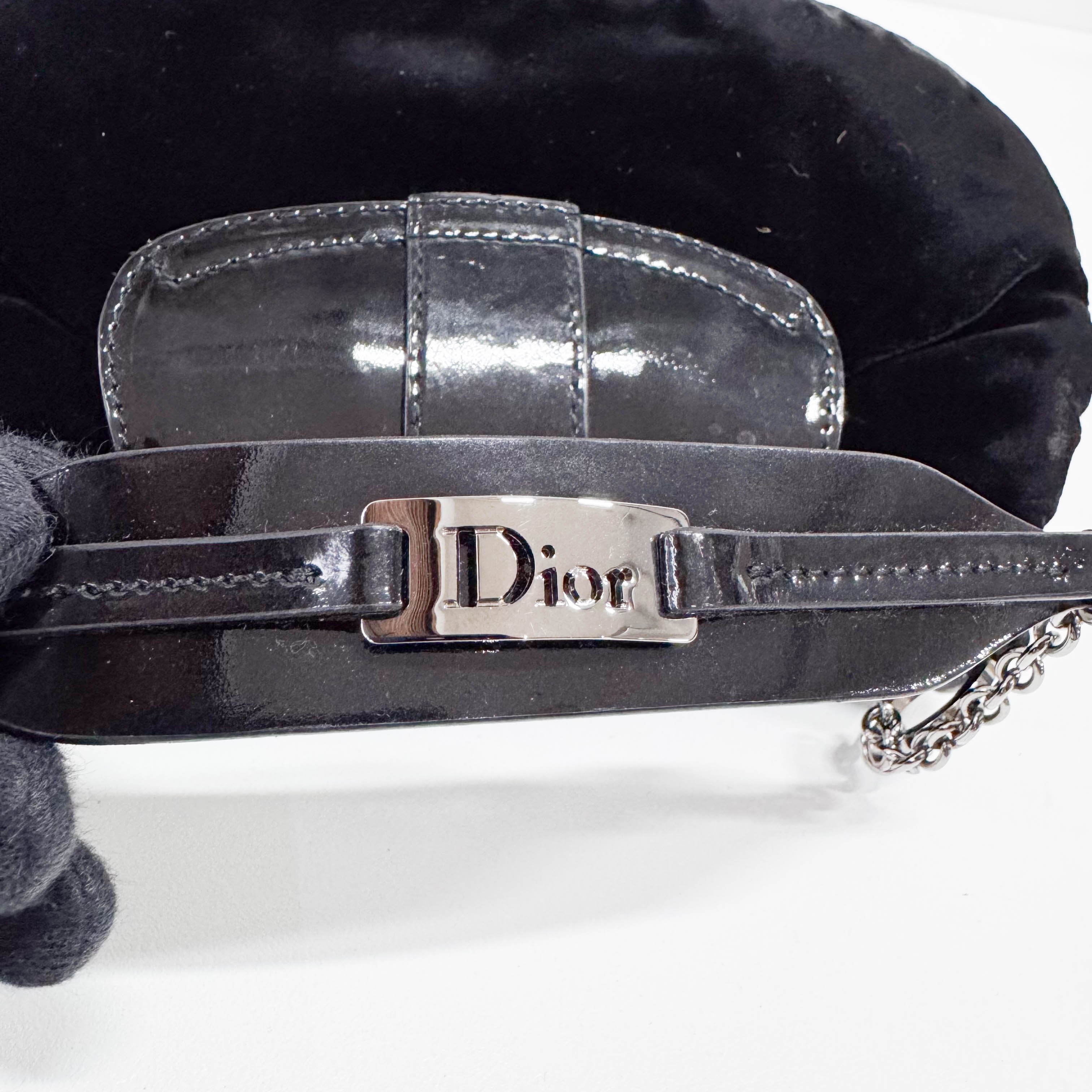 Mini Black Velvet Accessory Handbag