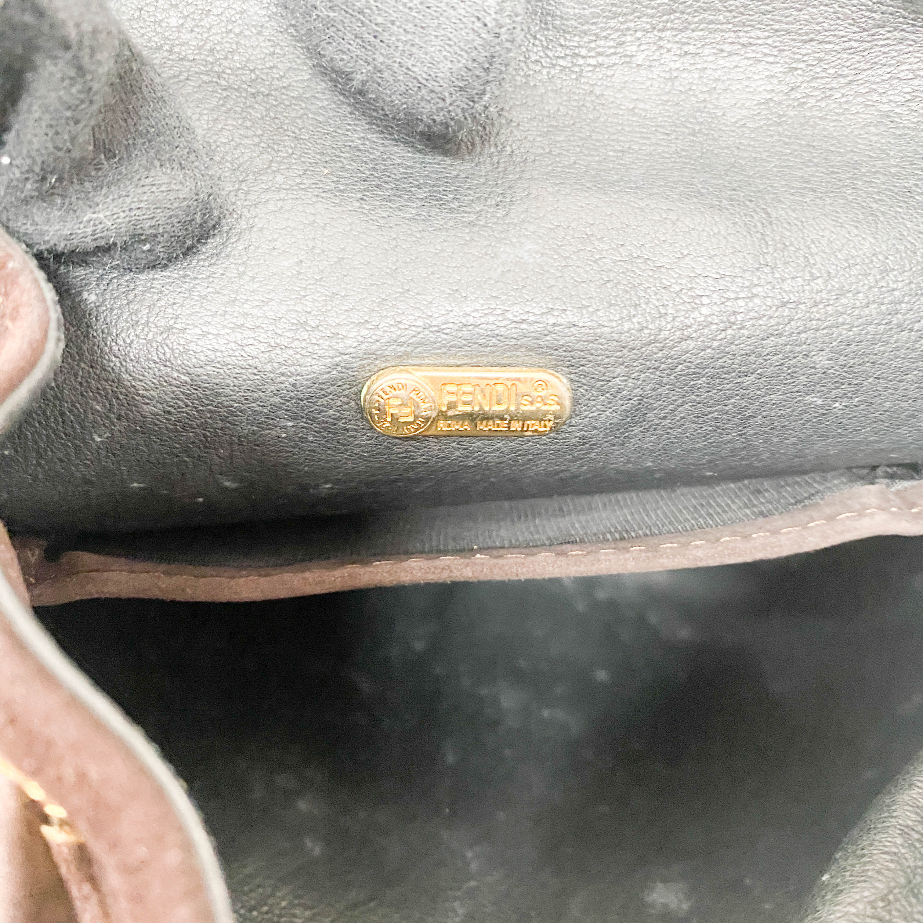 Brown Suede Backpack