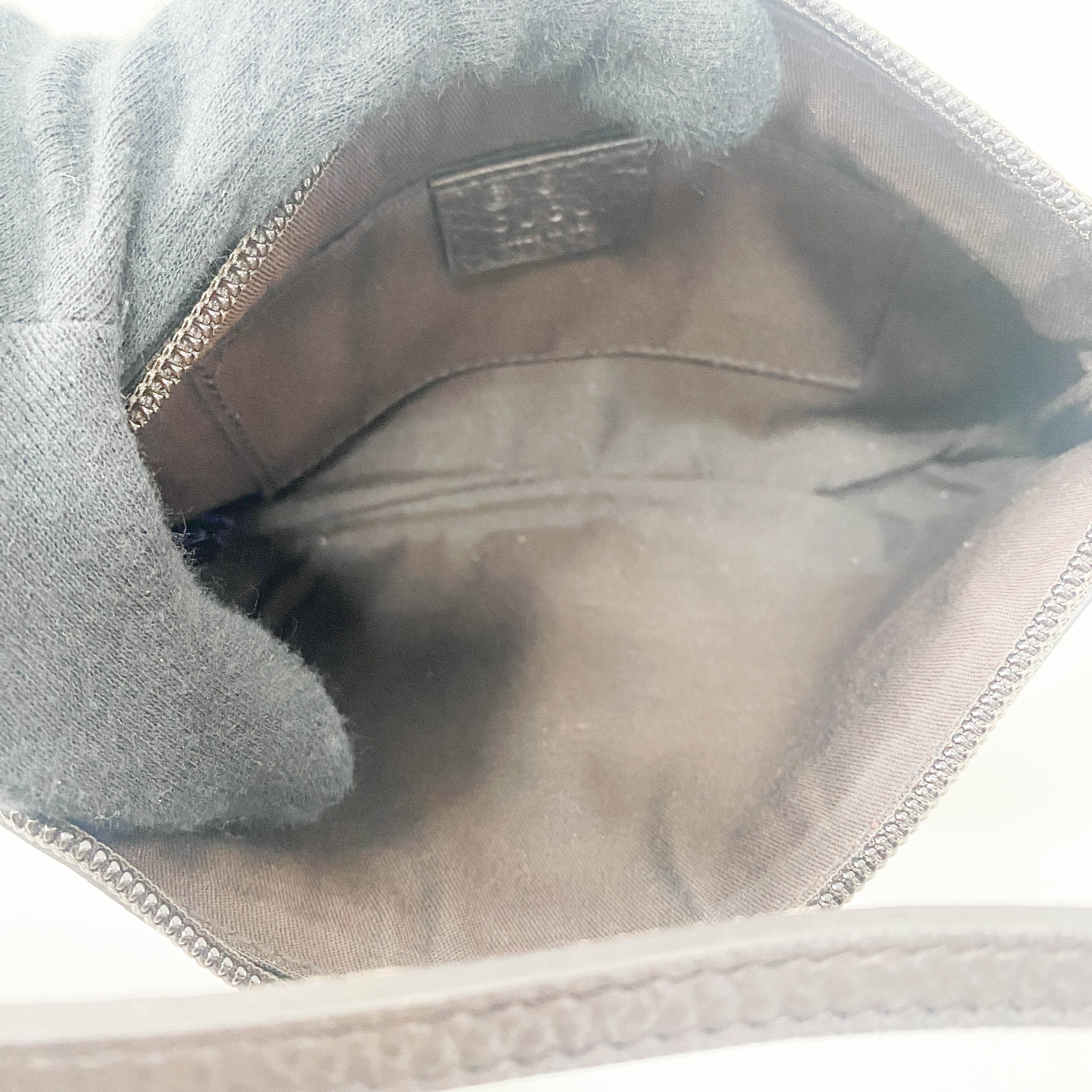 GG Supreme Brown Canvas Accessory Pouch