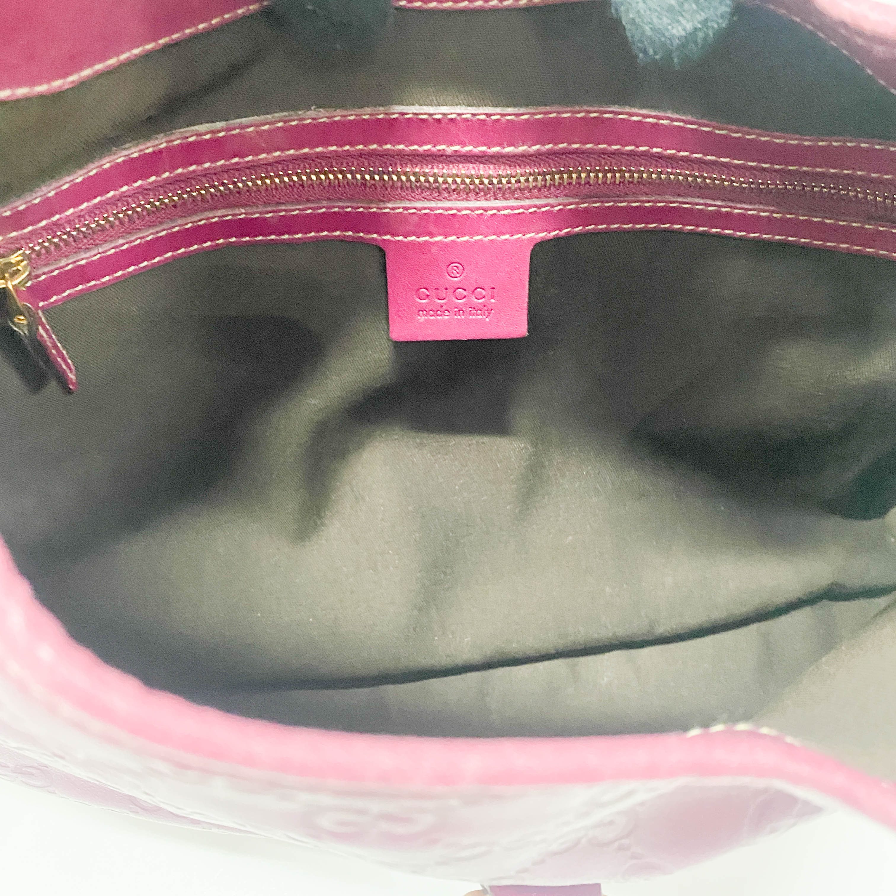 Guccissima Pink Leather Shoulder Bag