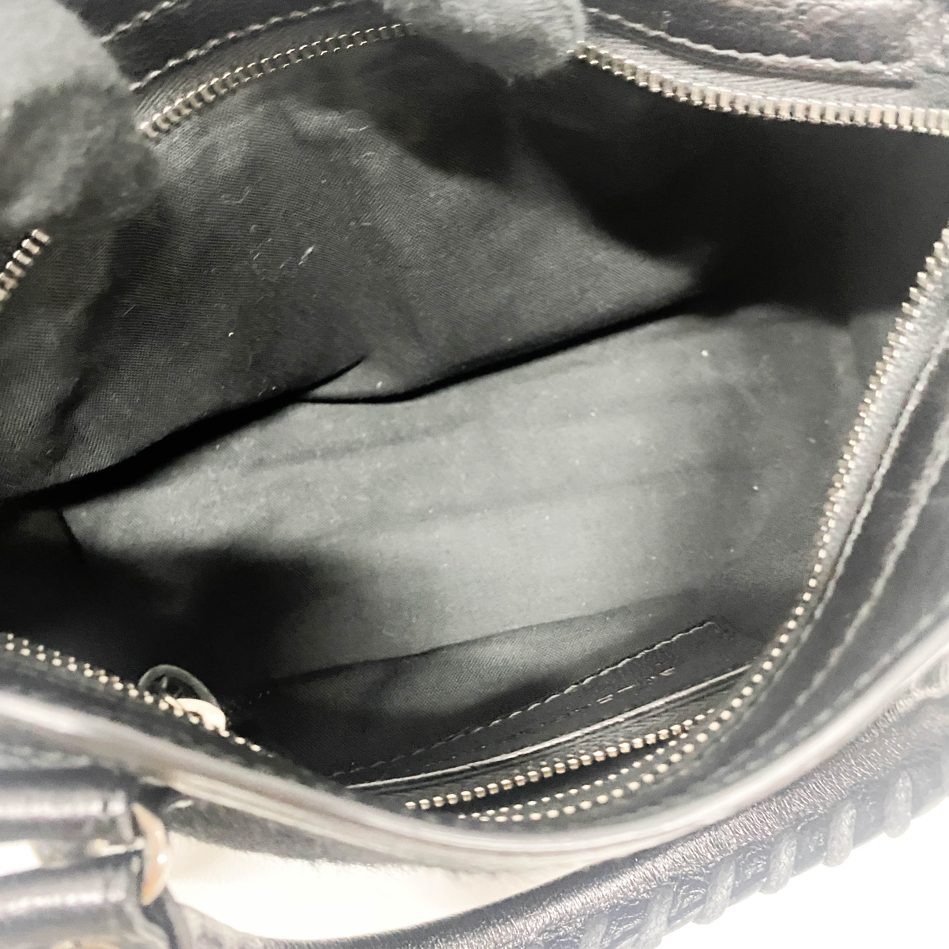 The City Mini Black Pony Hair & Leather Two Way Bag