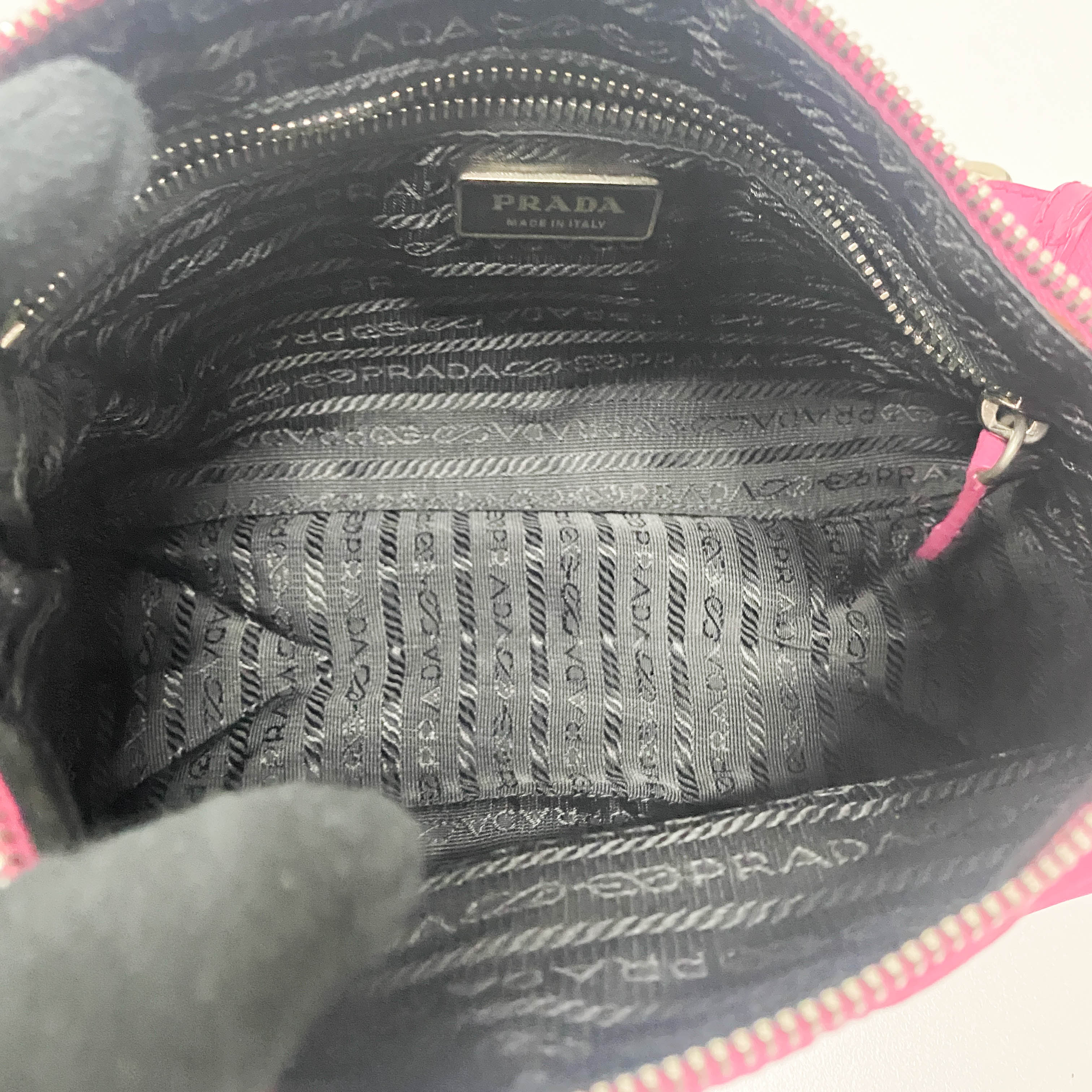 Vintage Pink Nylon Shoulder Bag