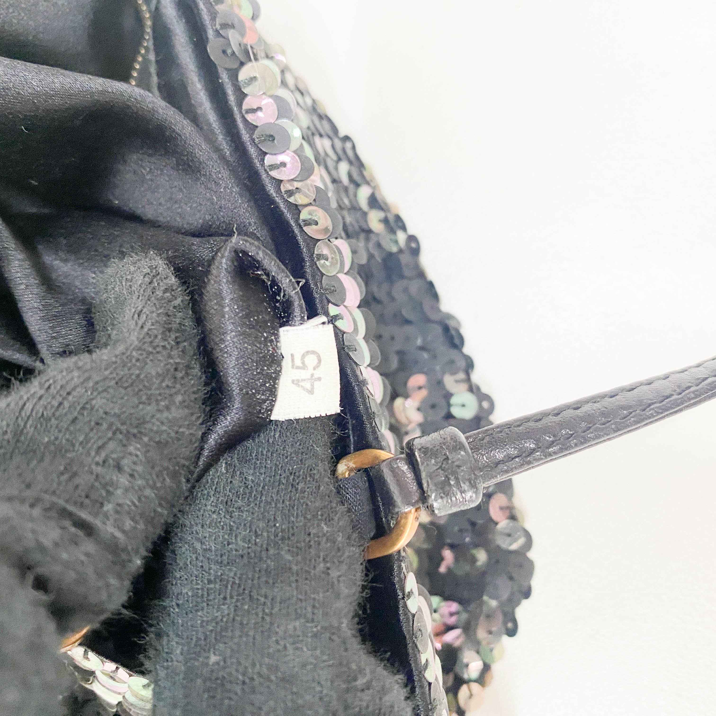 Black Sequin Handbag