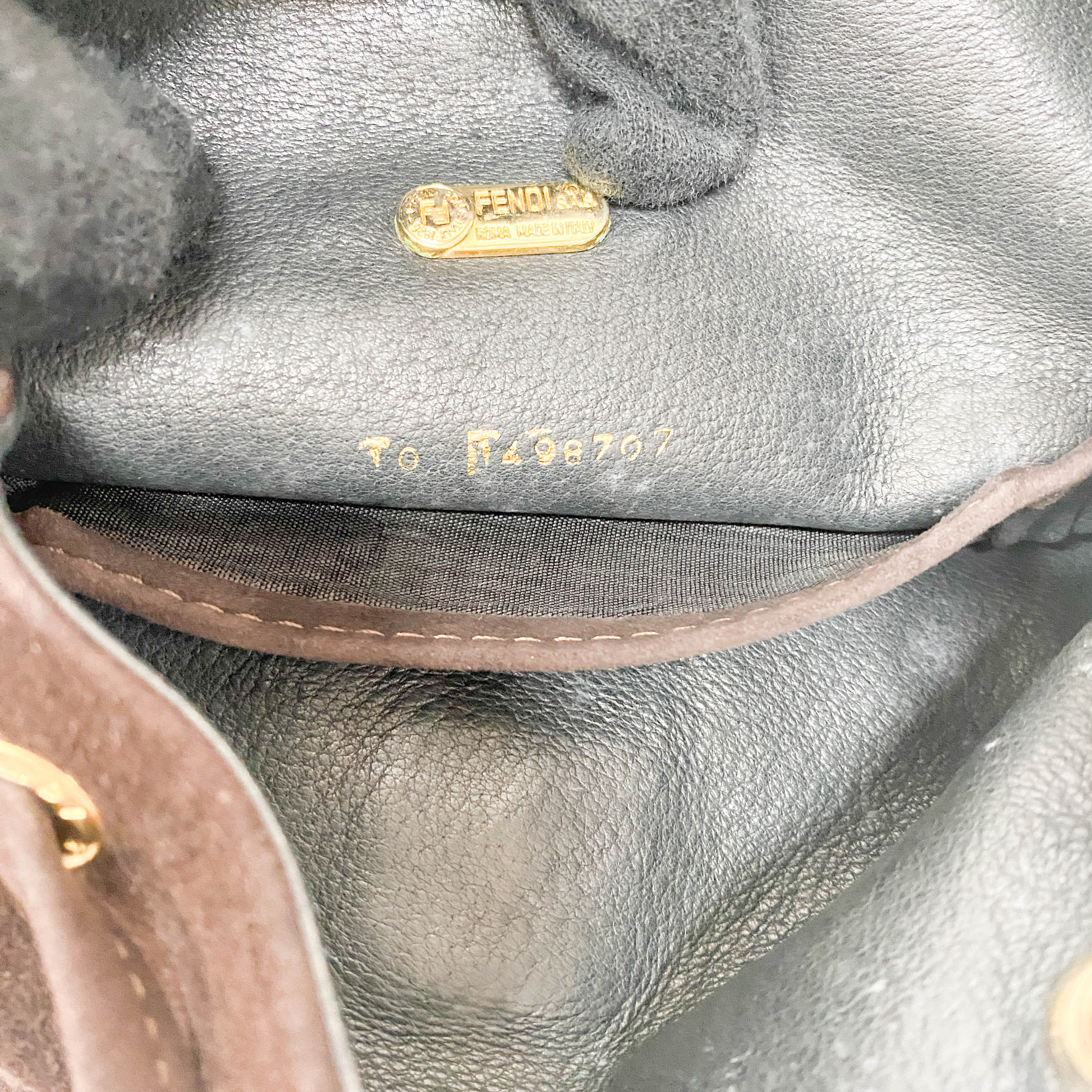 Brown Suede Backpack