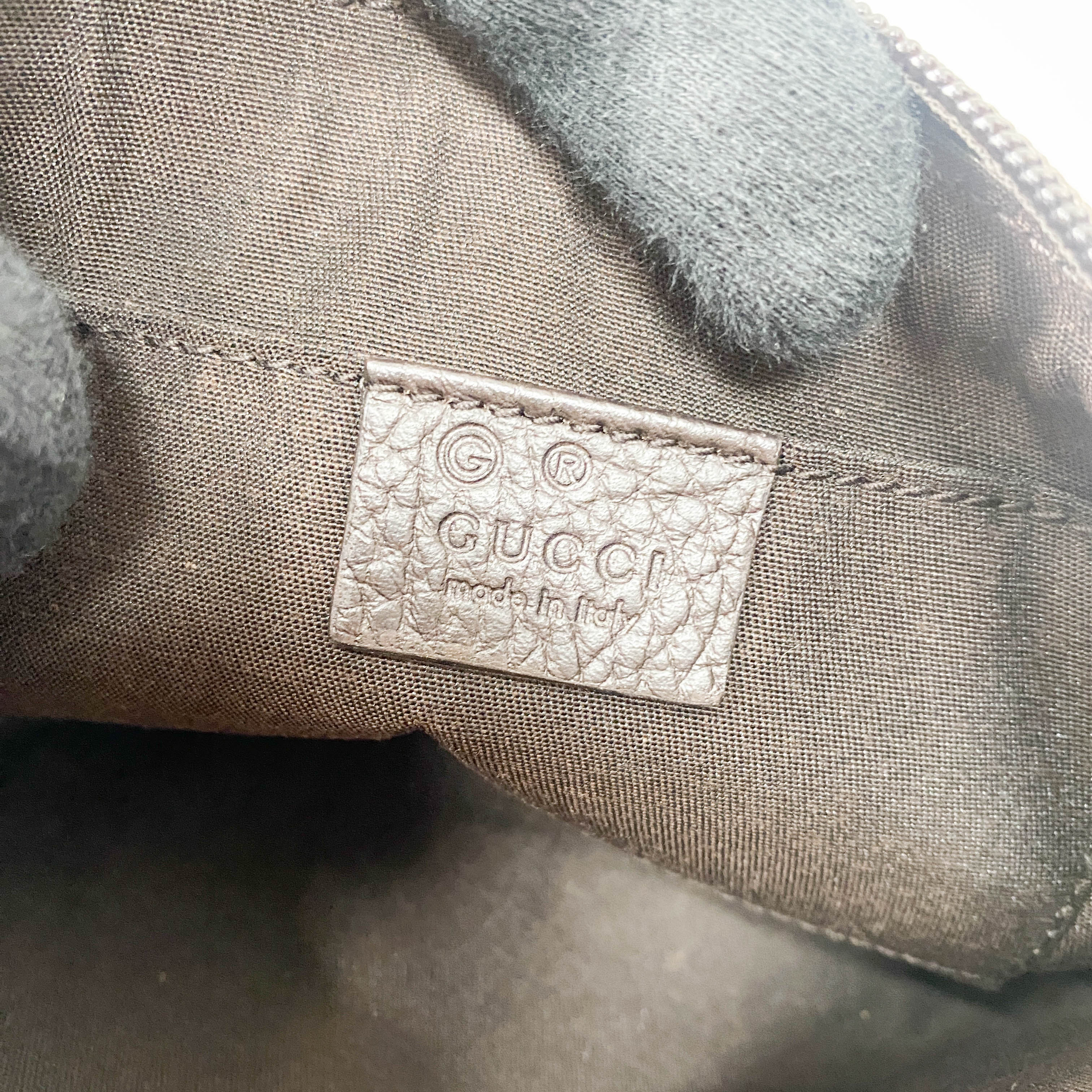 GG Supreme Brown Canvas Accessory Pouch