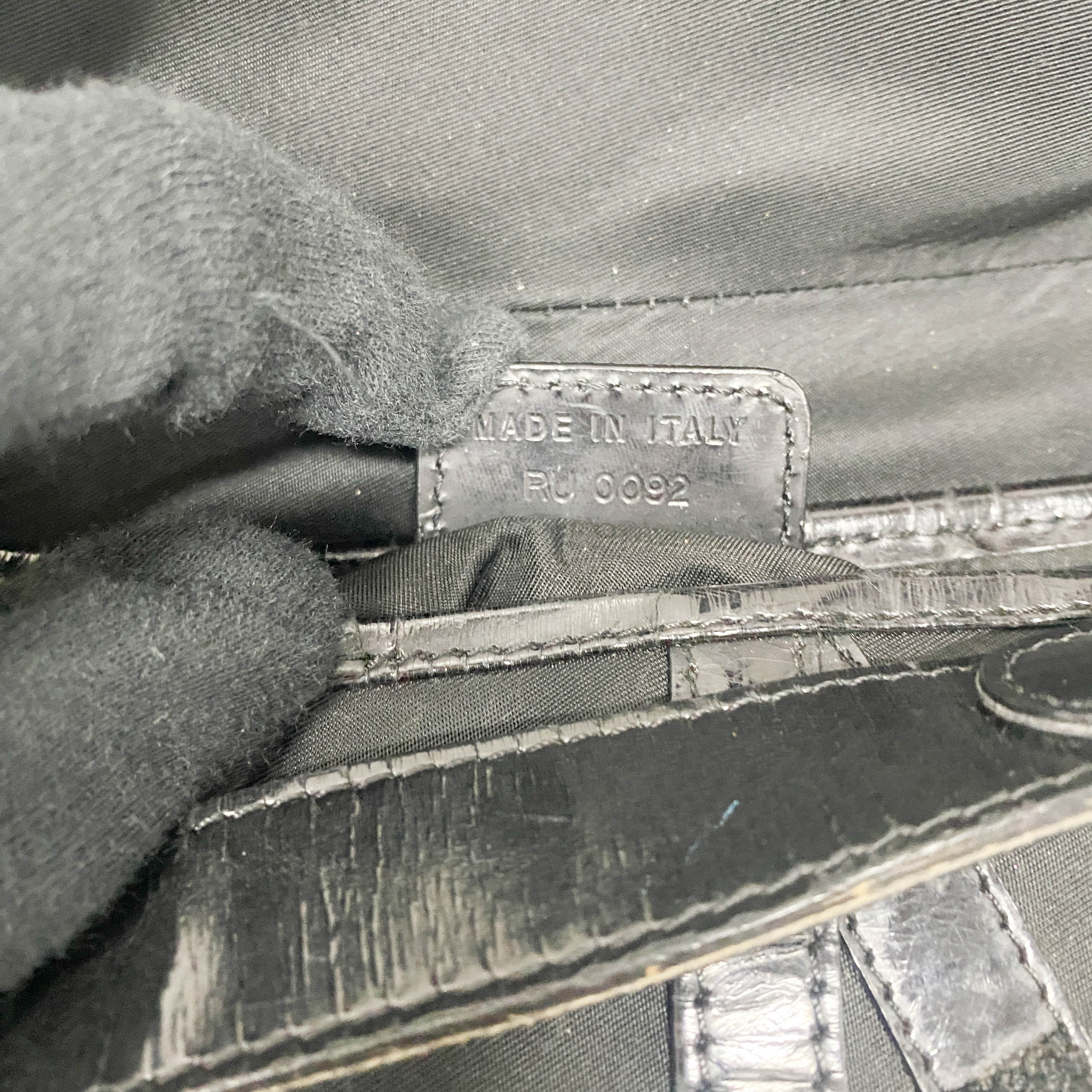 Saddle Black Nylon Shoulder Bag