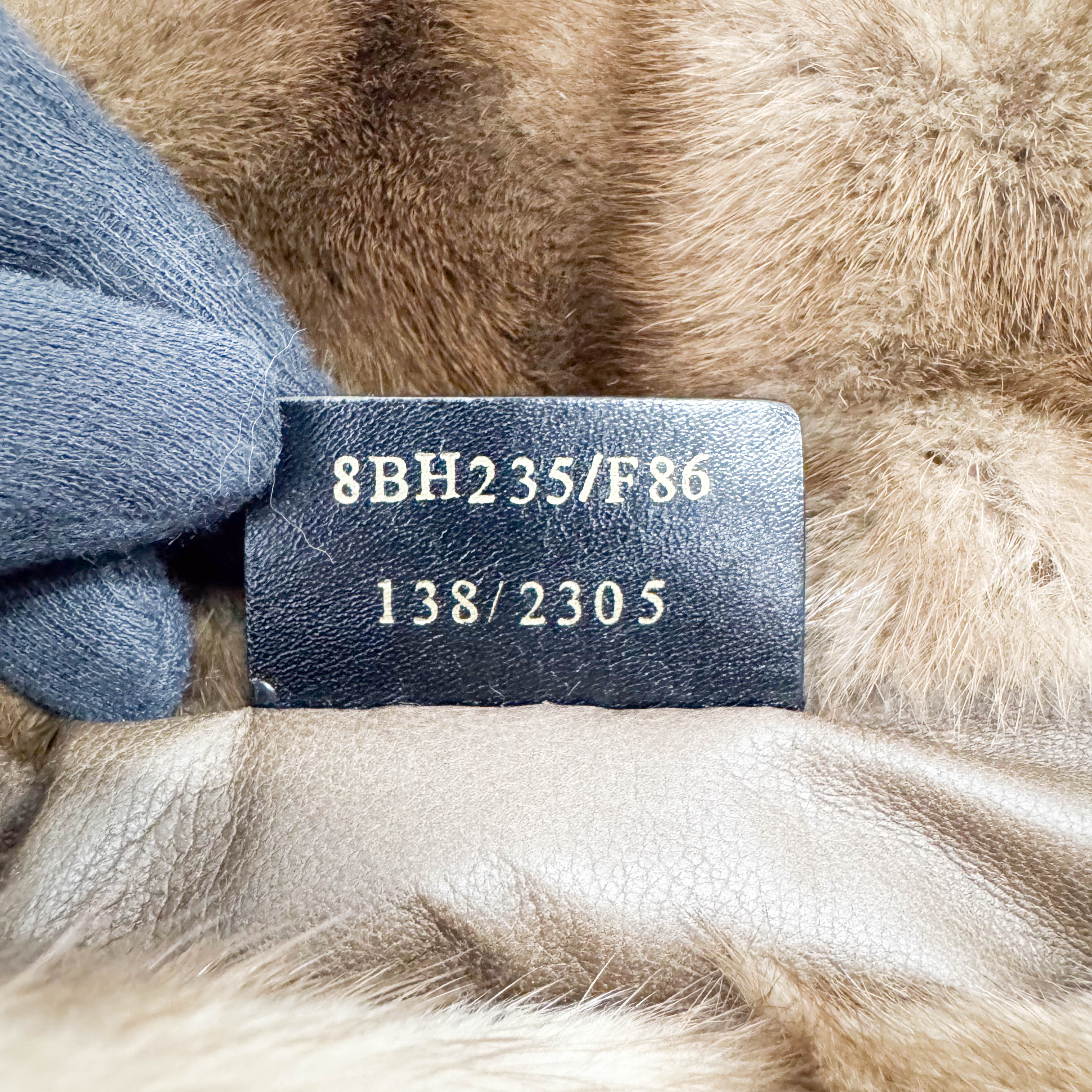 Small Brown Fur Shoulder Bag