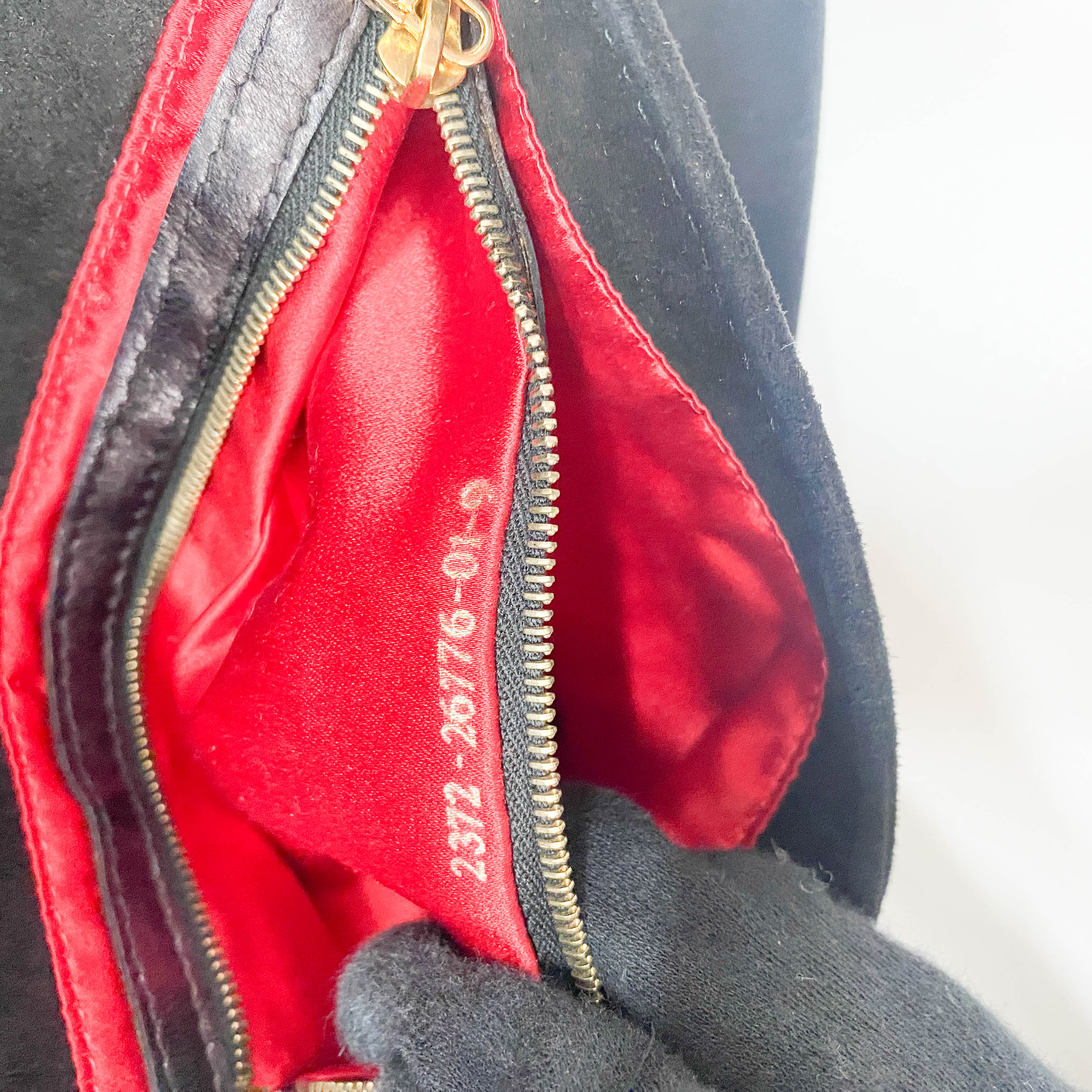 Black Suede Shoulder Bag