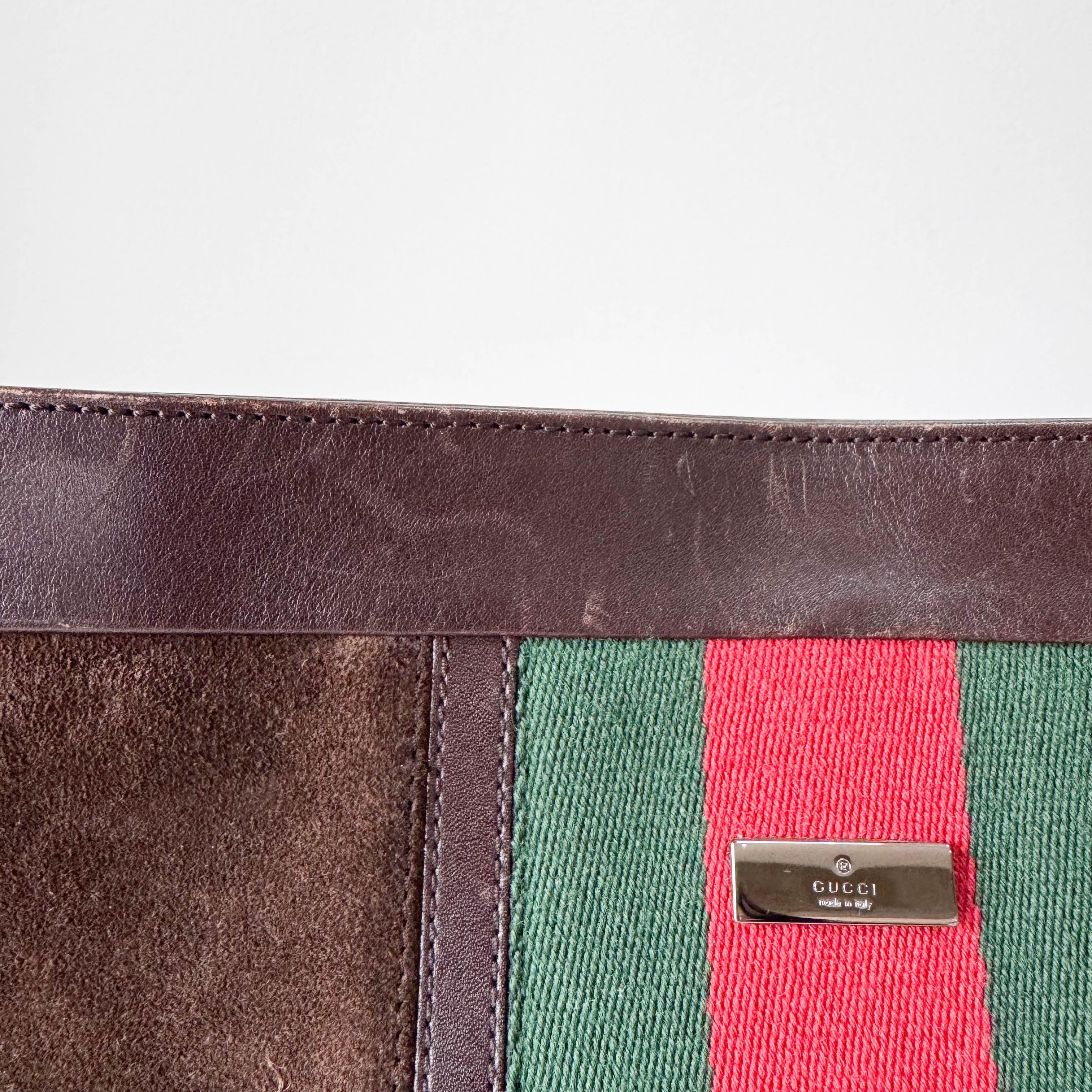 Brown Suede Shoulder Bag