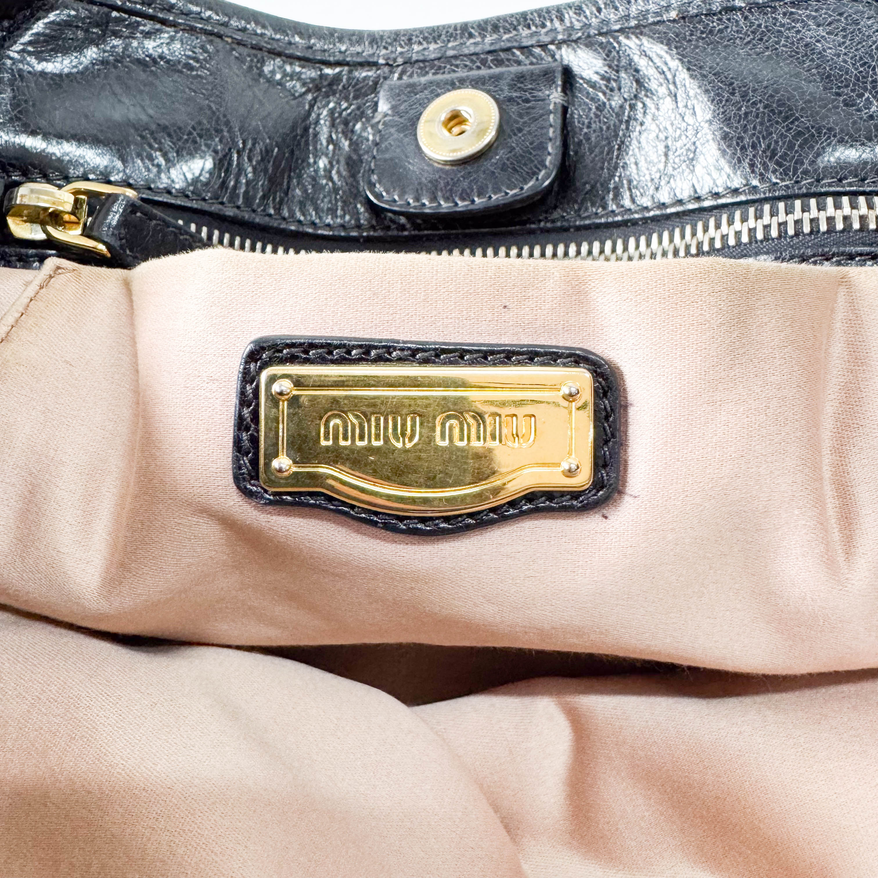 Vitello Black Calfskin Leather Two Way Bag