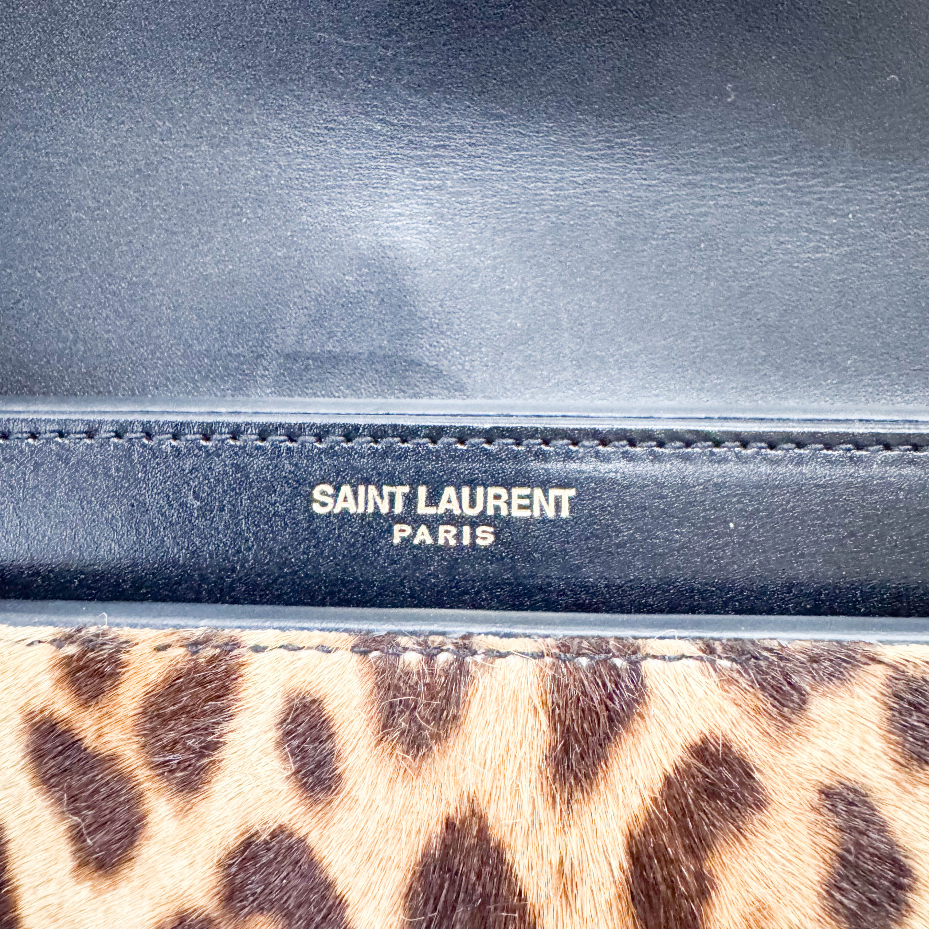 Cassandra Brown Jaguar Pony Hair Chain Shoulder Bag