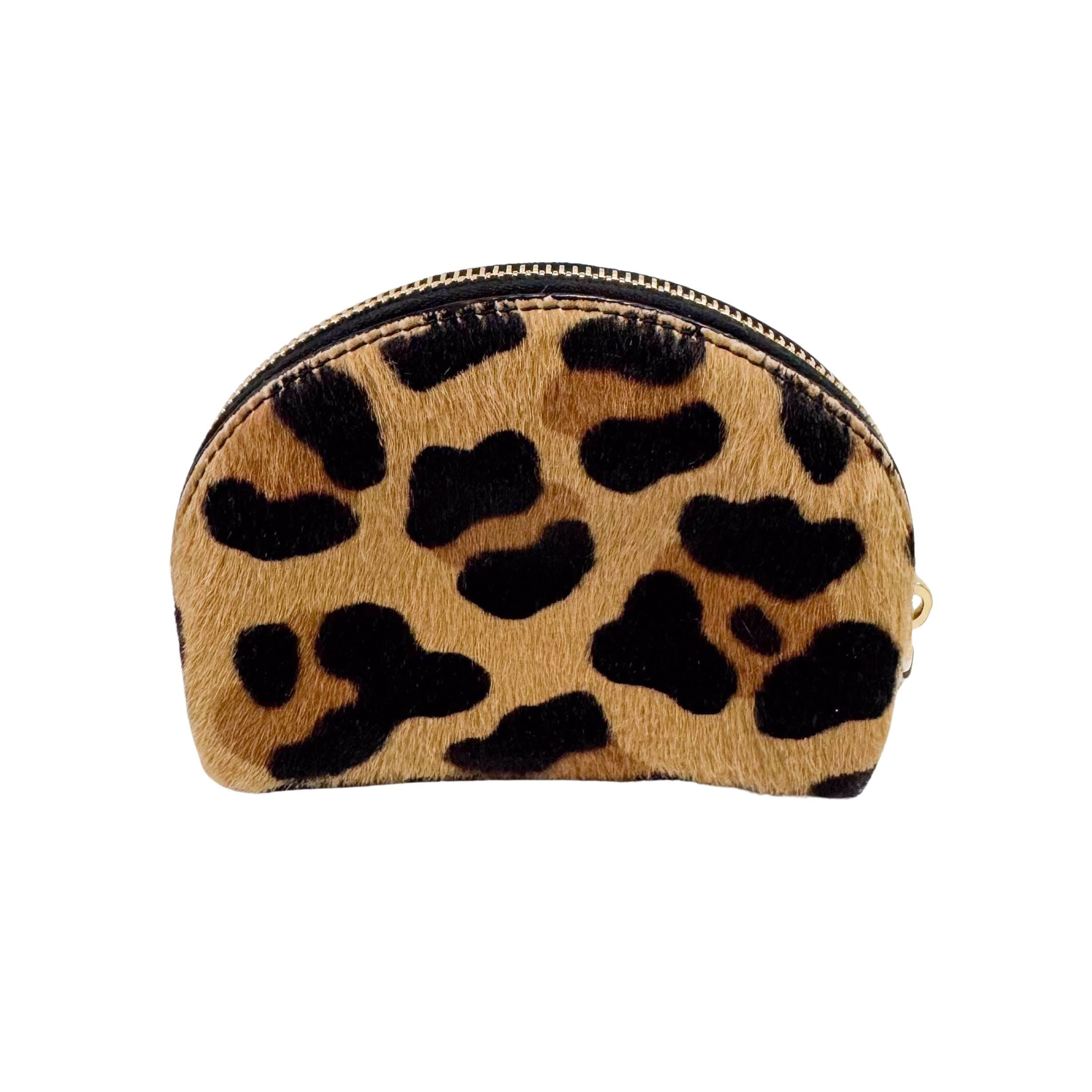 Mini Animal Print Pony Hair Pouch Accessory