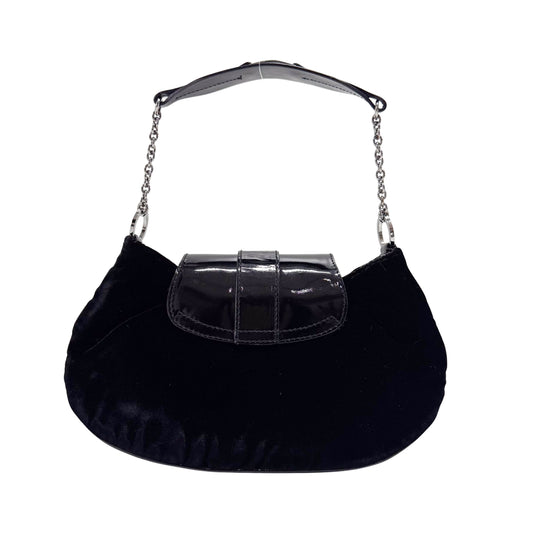 Mini Black Velvet Accessory Handbag