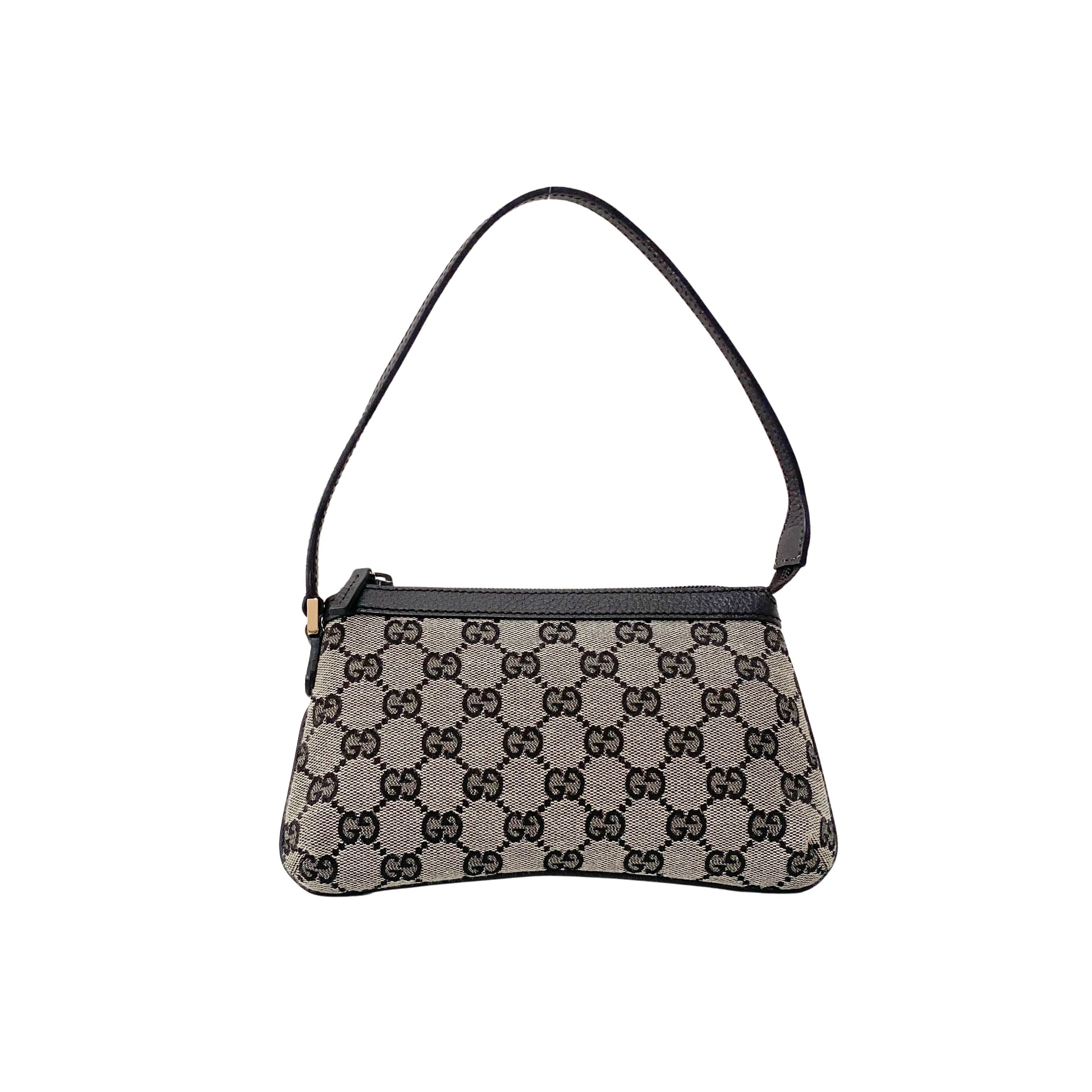 GG Supreme Brown Canvas Accessory Pouch