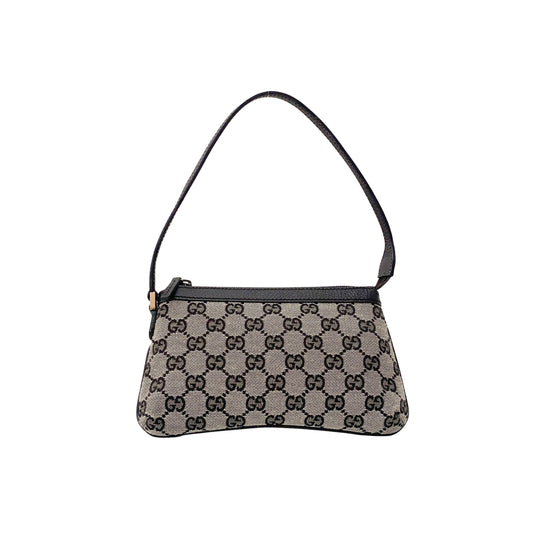 GG Supreme Brown Canvas Accessory Pouch