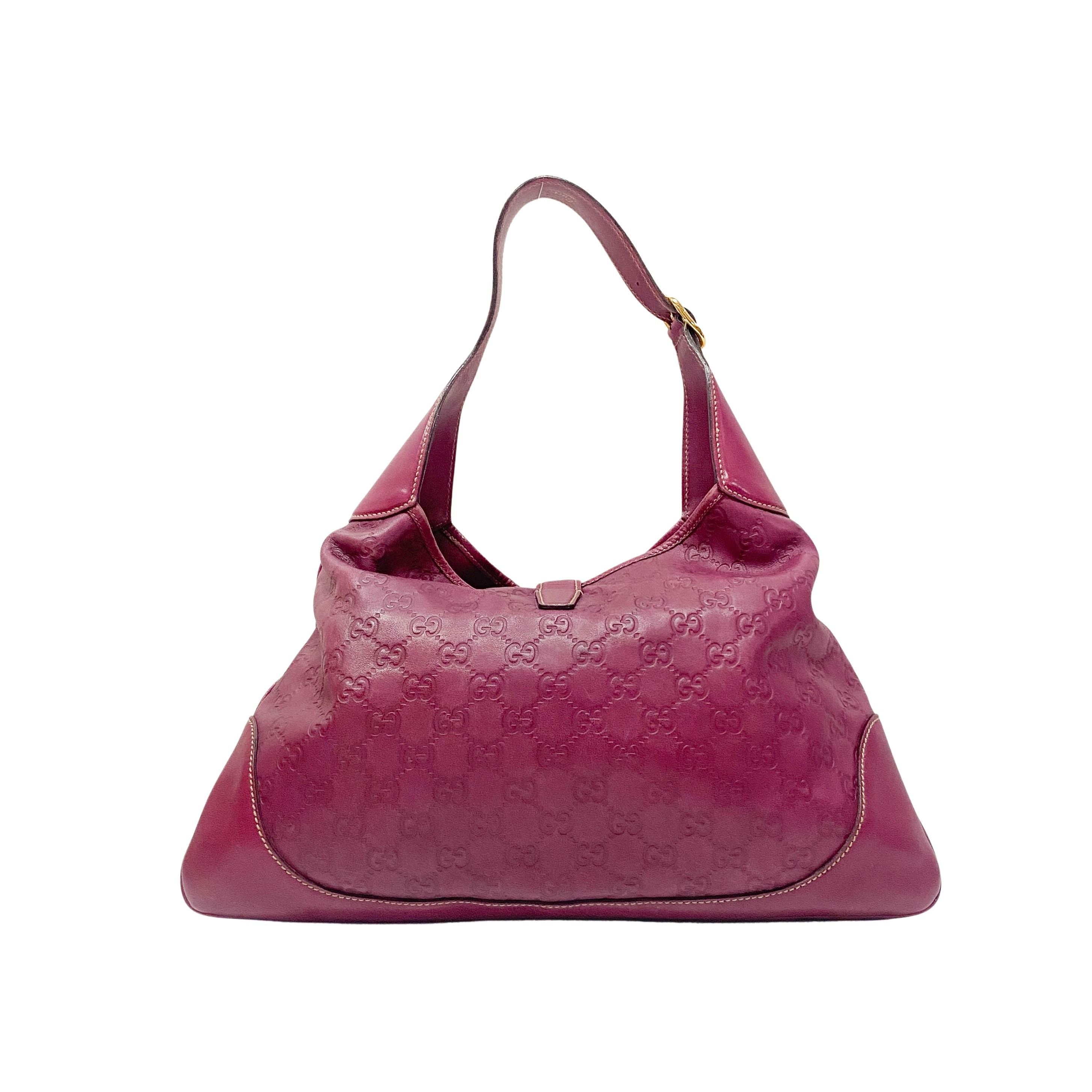 Guccissima Pink Leather Shoulder Bag
