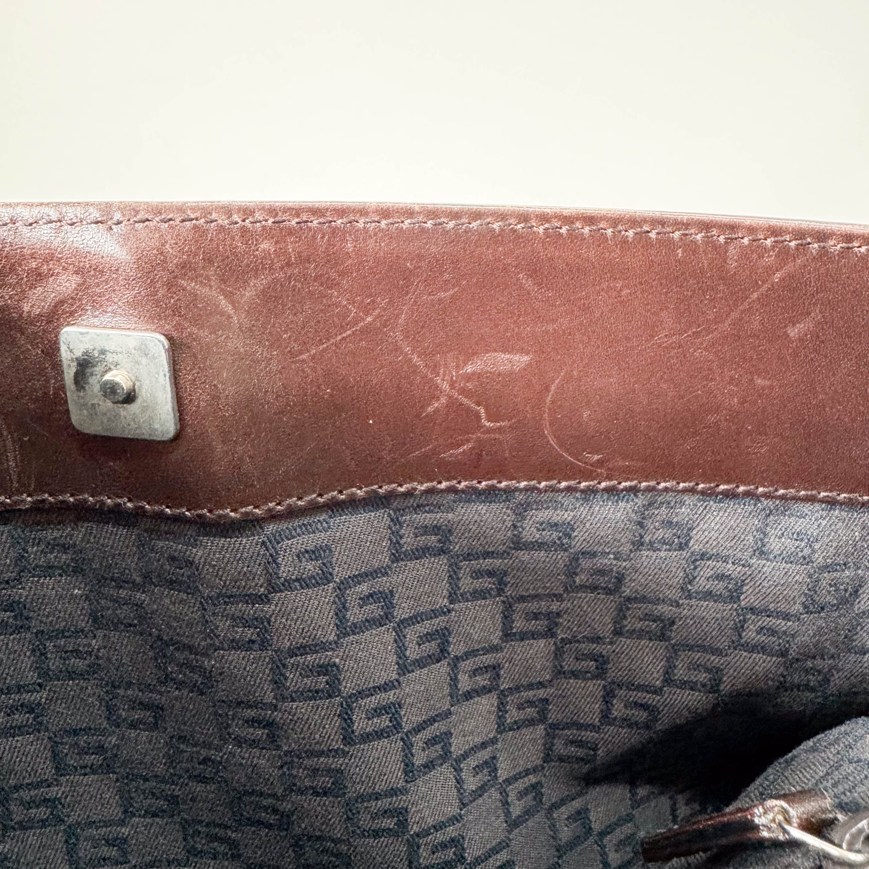 Brown Suede Shoulder Bag