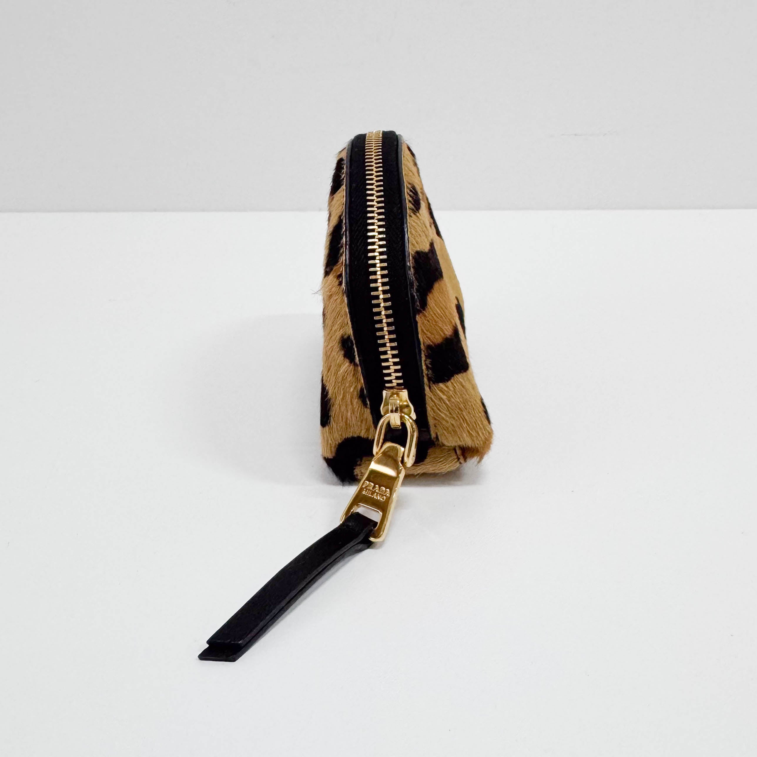 Mini Animal Print Pony Hair Pouch Accessory