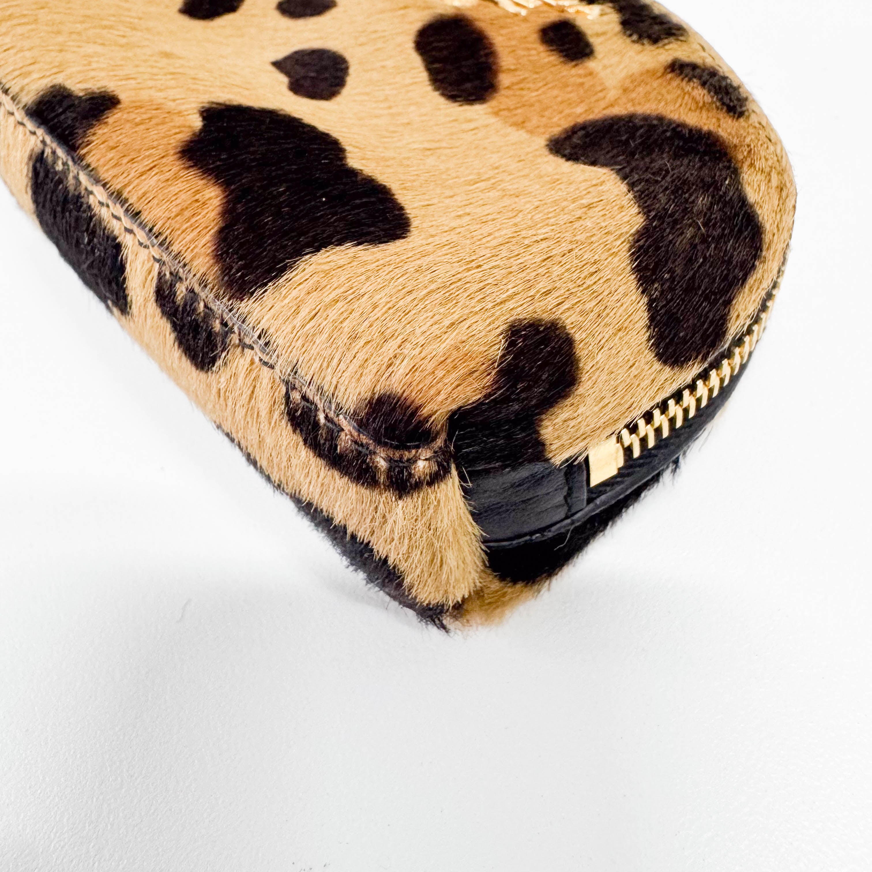 Mini Animal Print Pony Hair Pouch Accessory