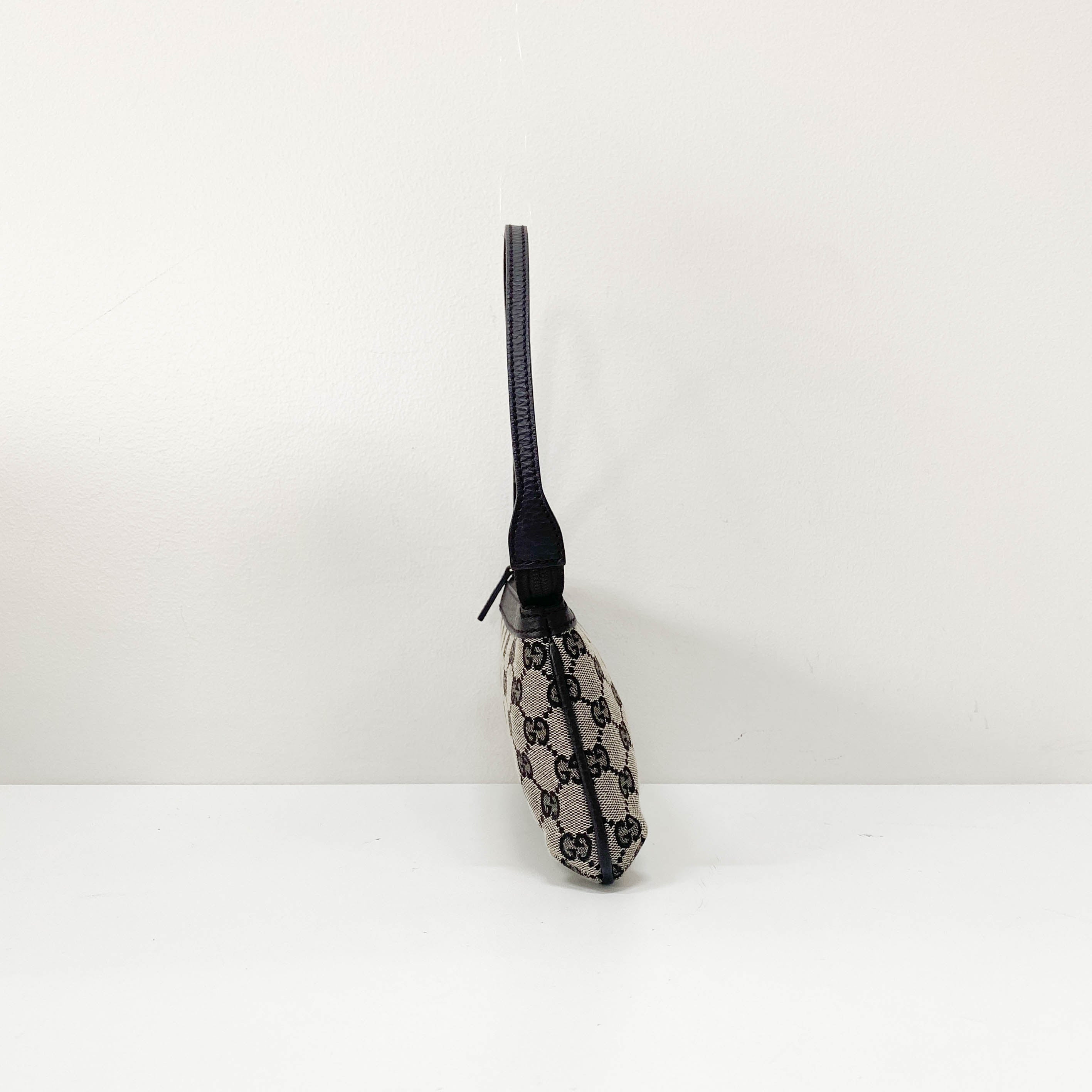 GG Supreme Brown Canvas Accessory Pouch