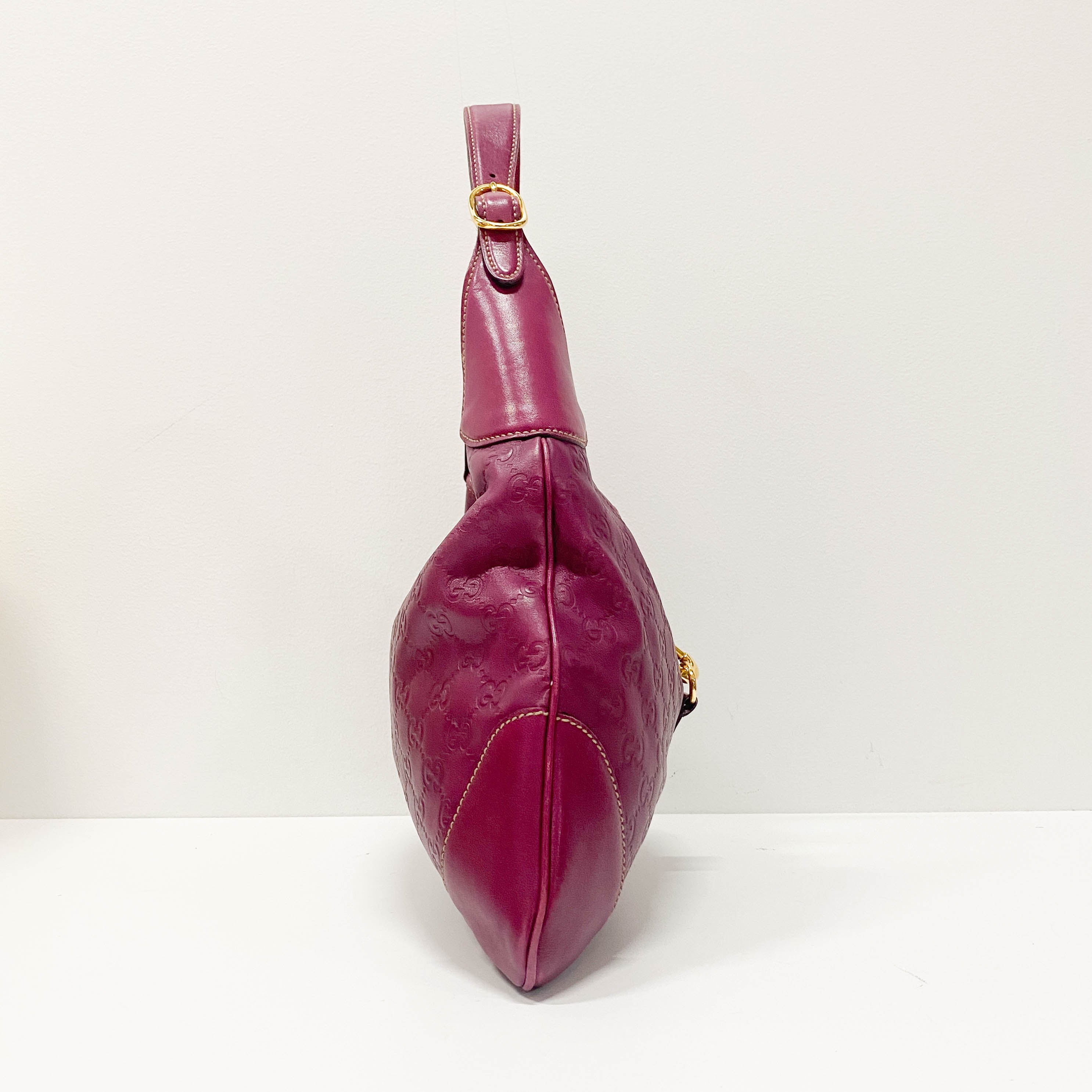 Guccissima Pink Leather Shoulder Bag