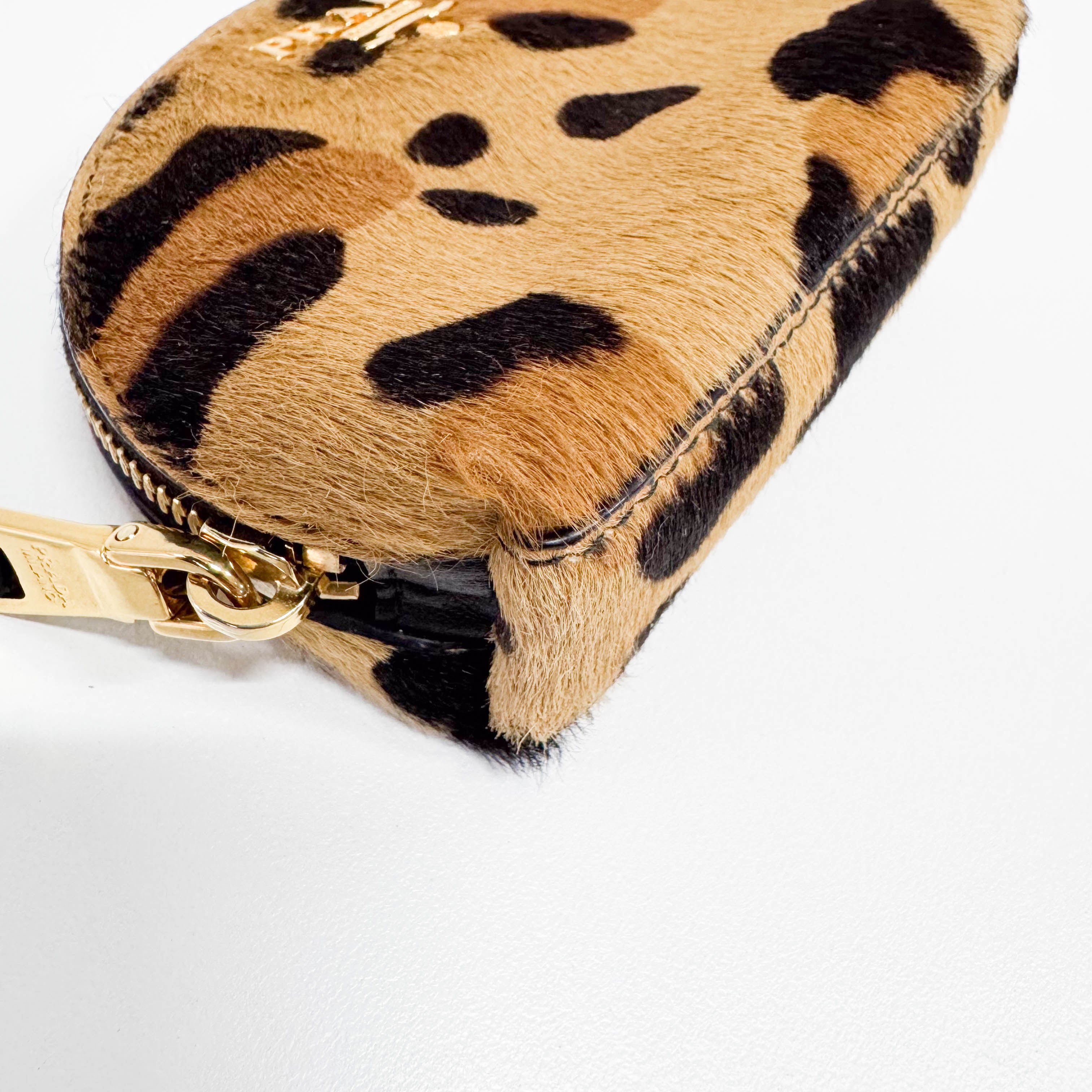 Mini Animal Print Pony Hair Pouch Accessory
