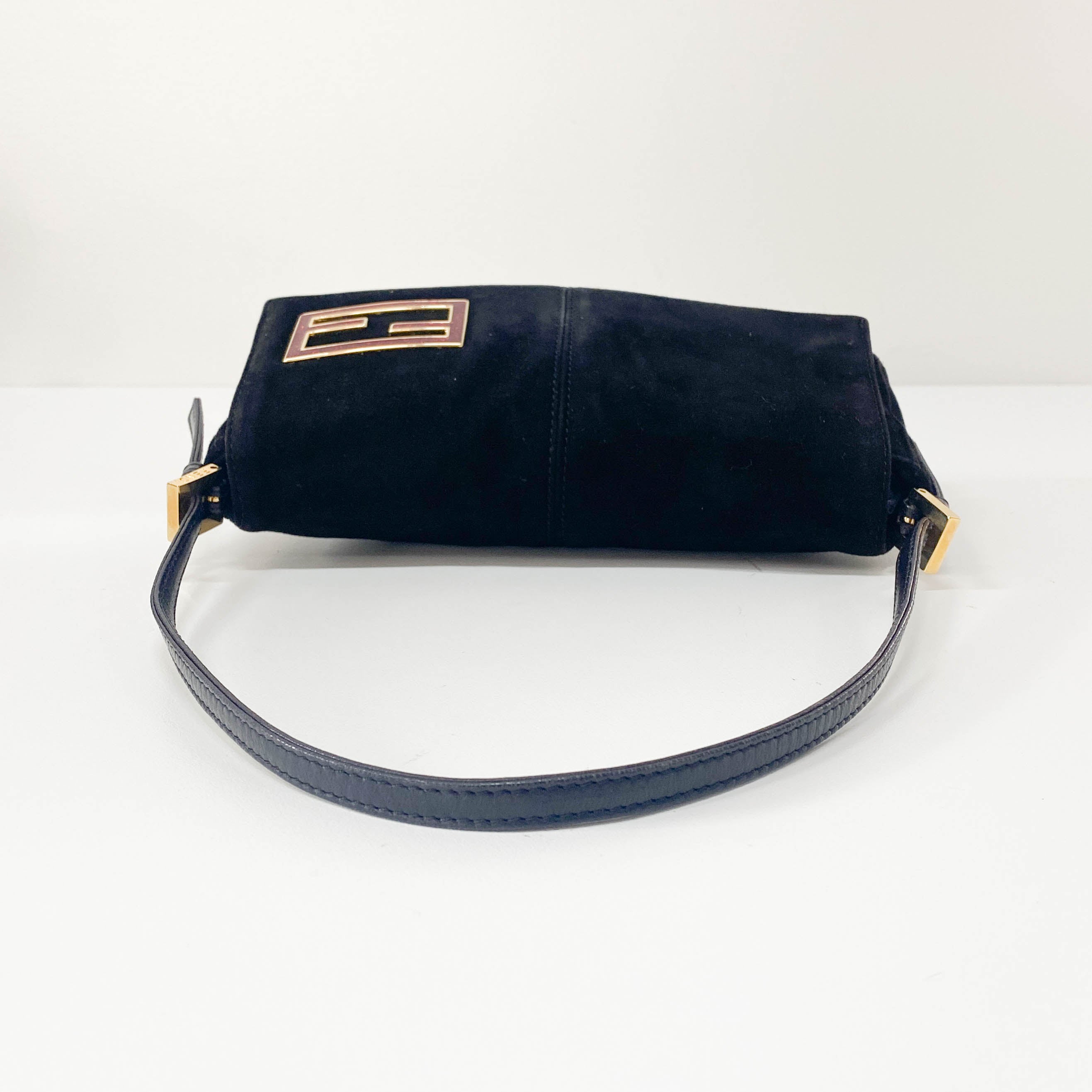 Black Suede Shoulder Bag