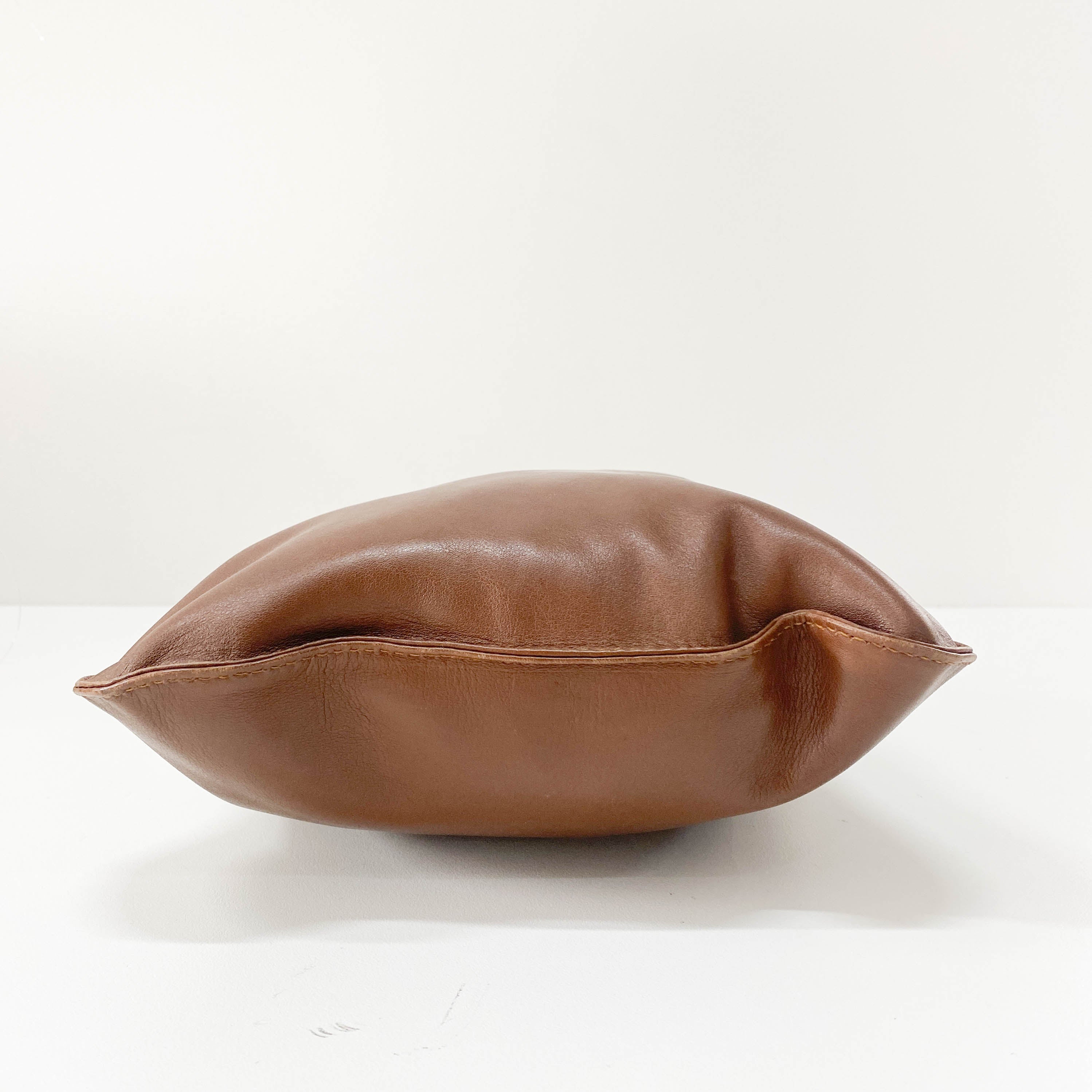 Brown Nappa Leather Shoulder Bag