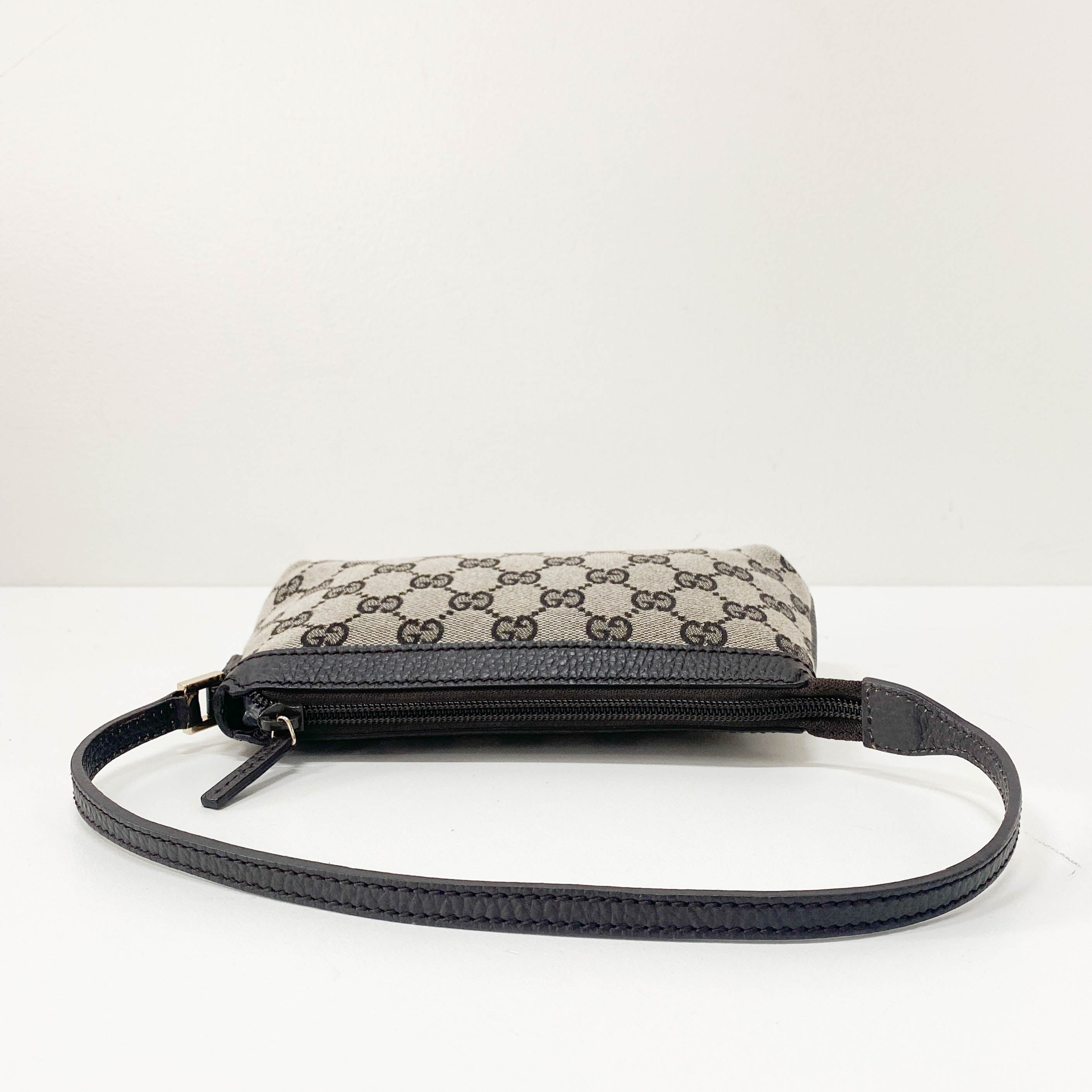 GG Supreme Brown Canvas Accessory Pouch