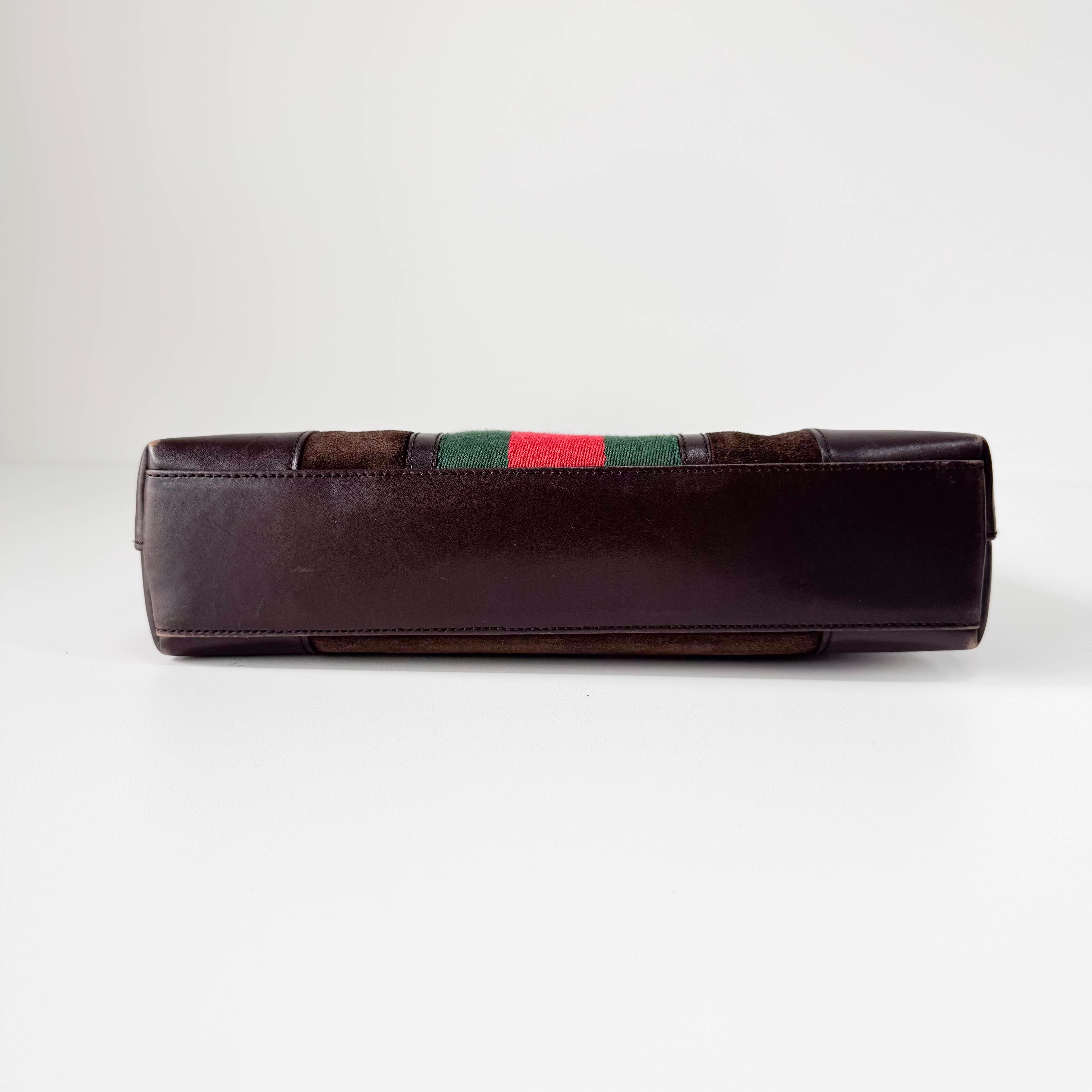 Brown Suede Shoulder Bag