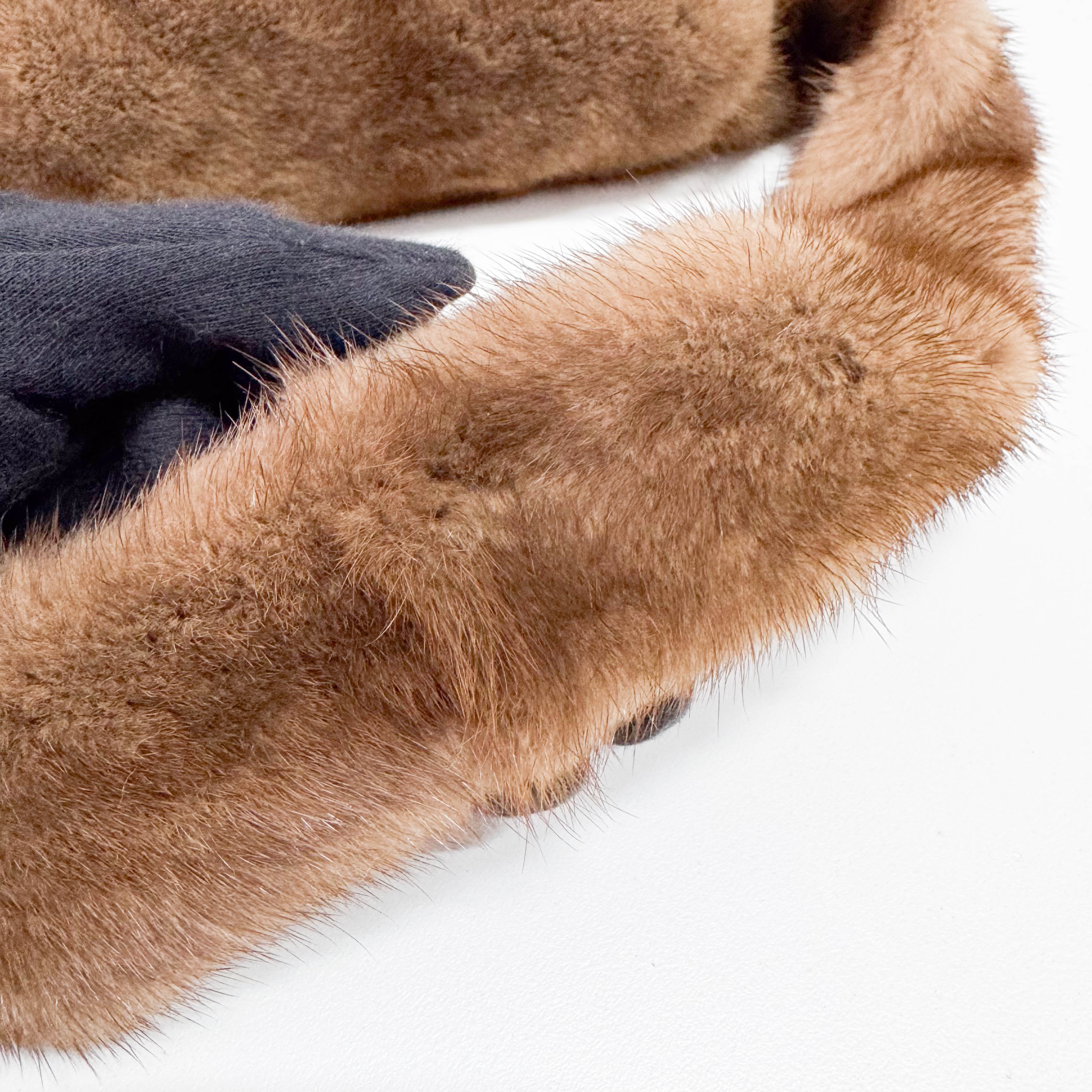 Small Brown Fur Shoulder Bag