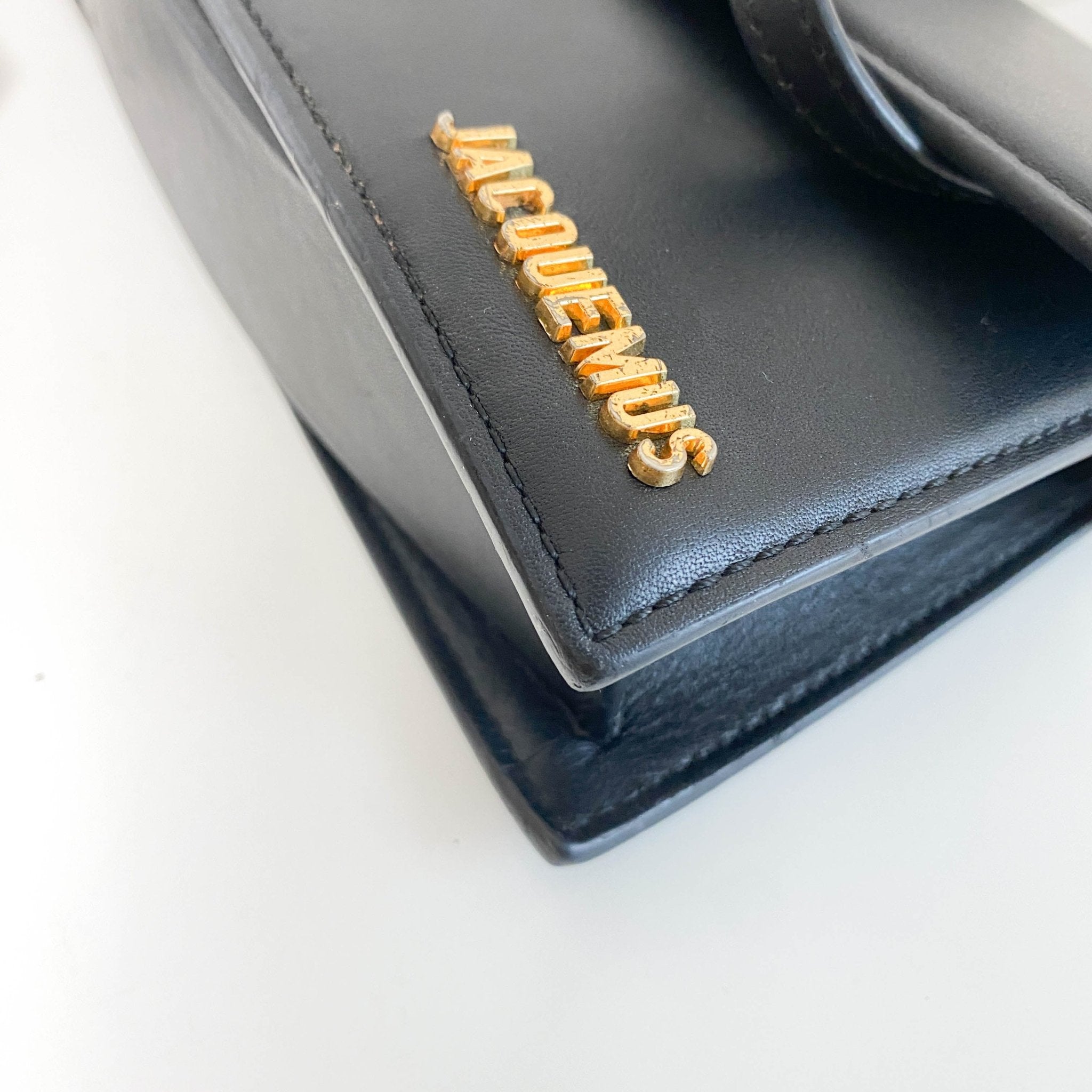 JACQUEMUS Black Leather Shoulder Bag, in , Sold by HIVE PRELOVED - Shoulder Bags, ,