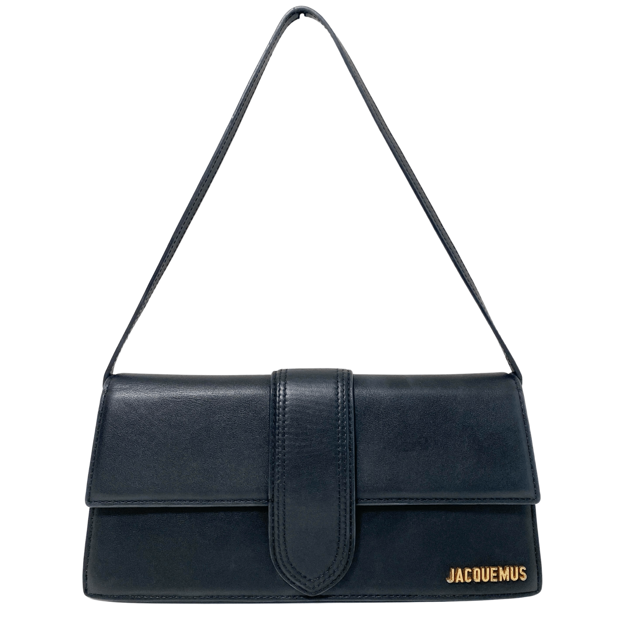JACQUEMUS Black Leather Shoulder Bag, in , Sold by HIVE PRELOVED - Shoulder Bags, ,